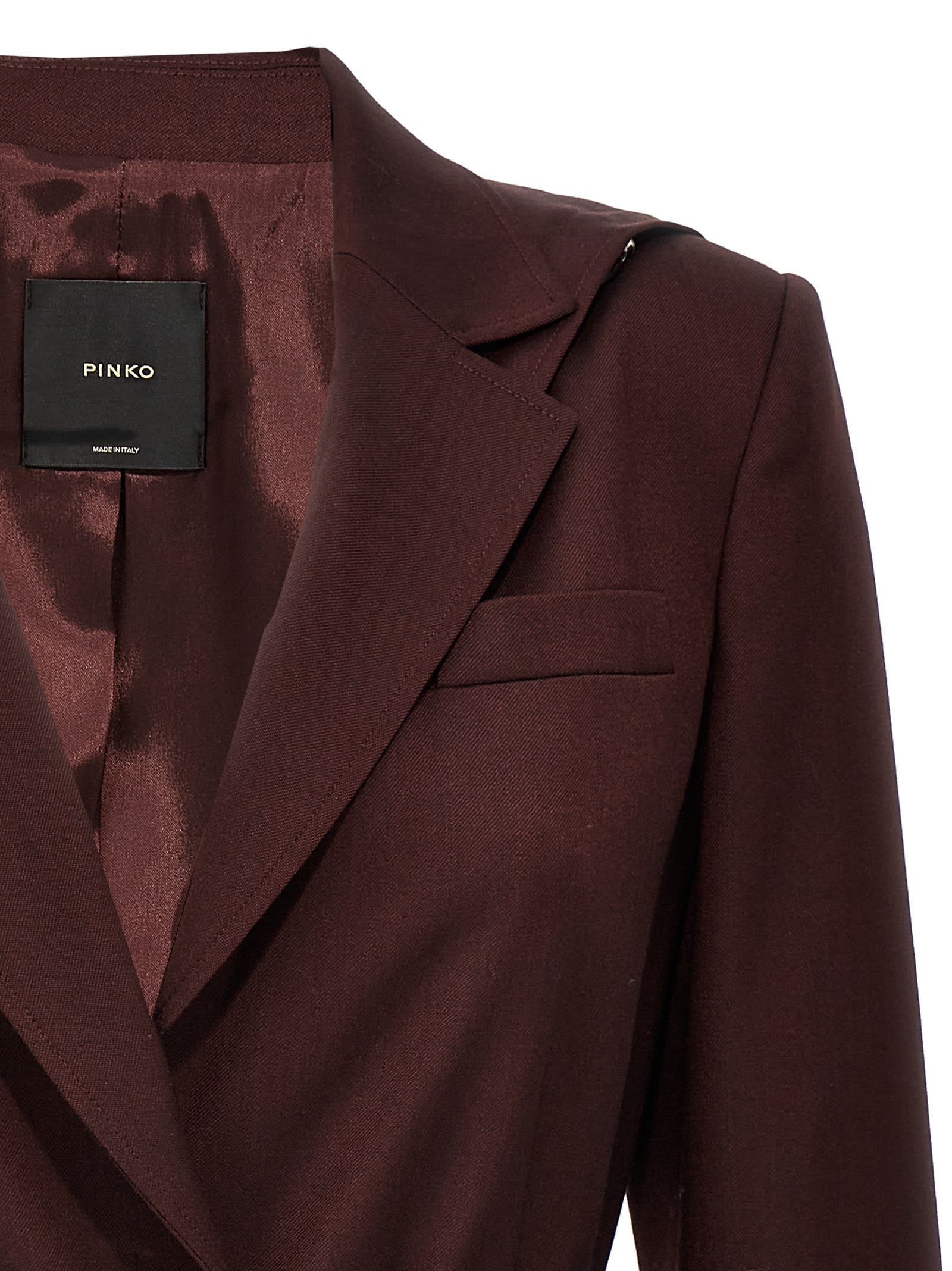 Shop Pinko Cortez Blazer In Bordeaux