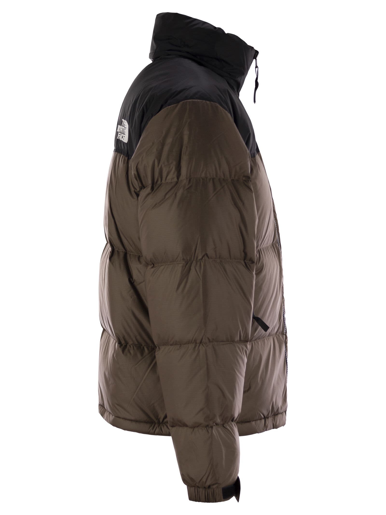 Shop The North Face Retro Nuptse 1996 - Short Down Jacket In Brown/black