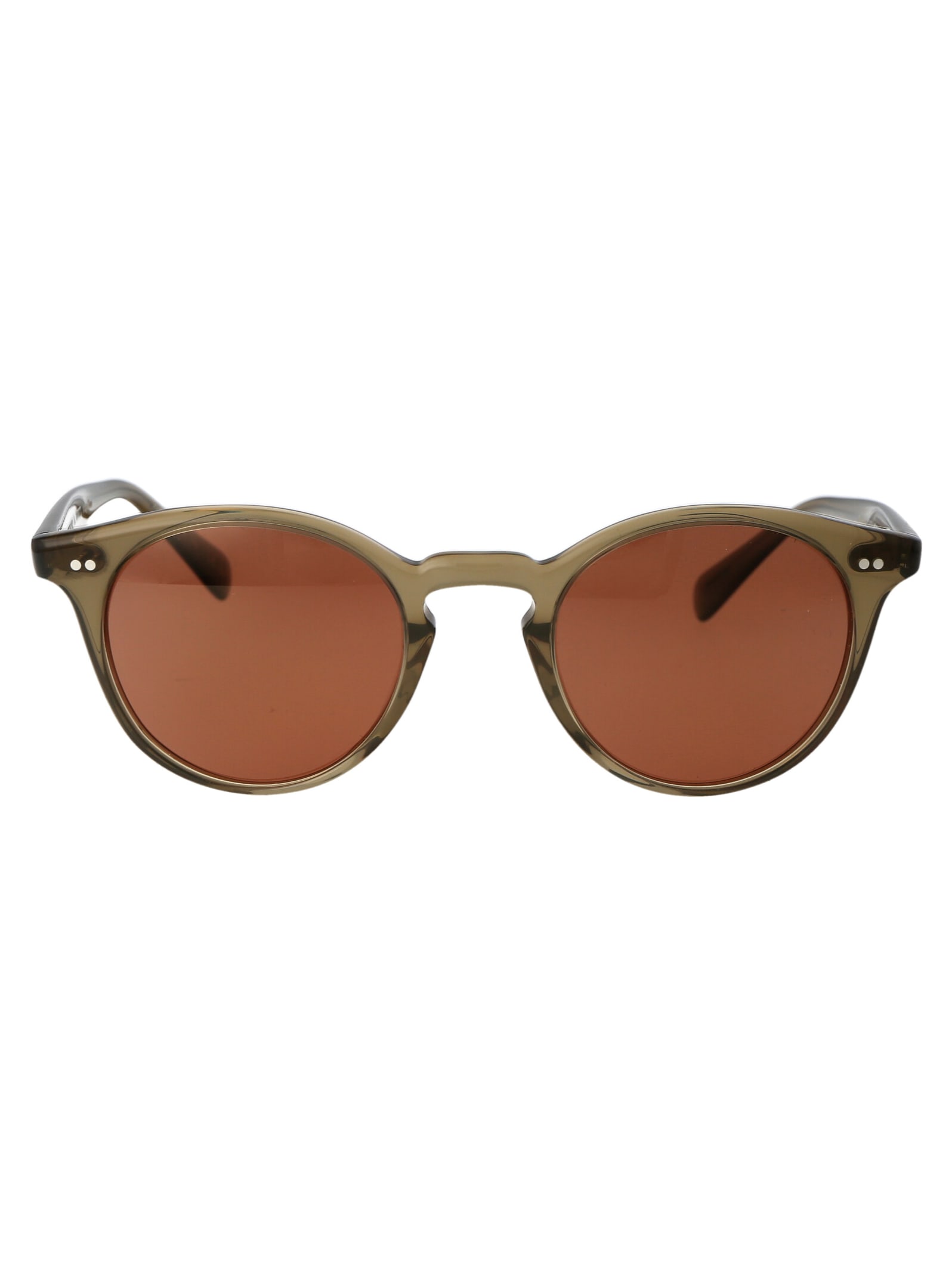 Shop Oliver Peoples Romare Sun Sunglasses In 1678w4 Dusty Olive