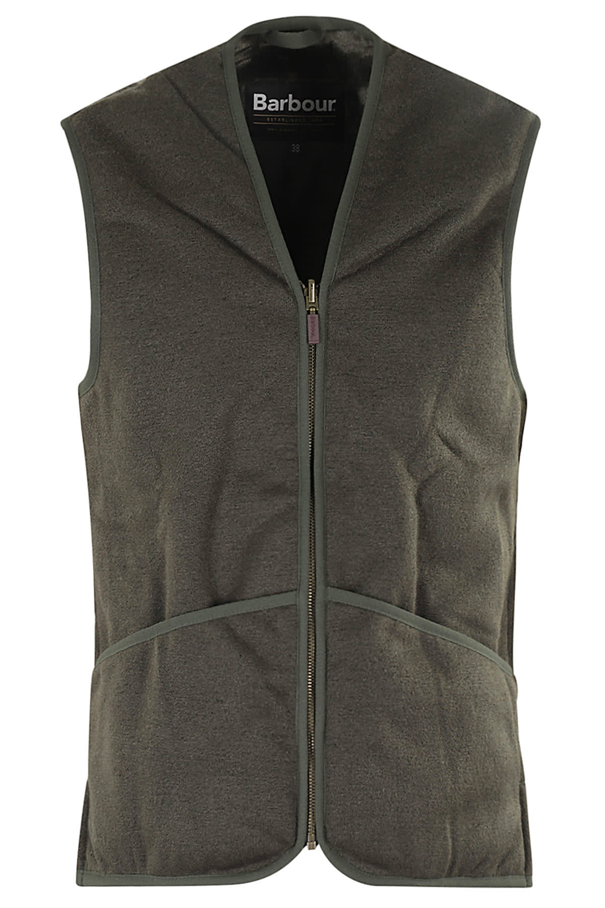 Shop Barbour Warm Pile Waistcoat In Sage