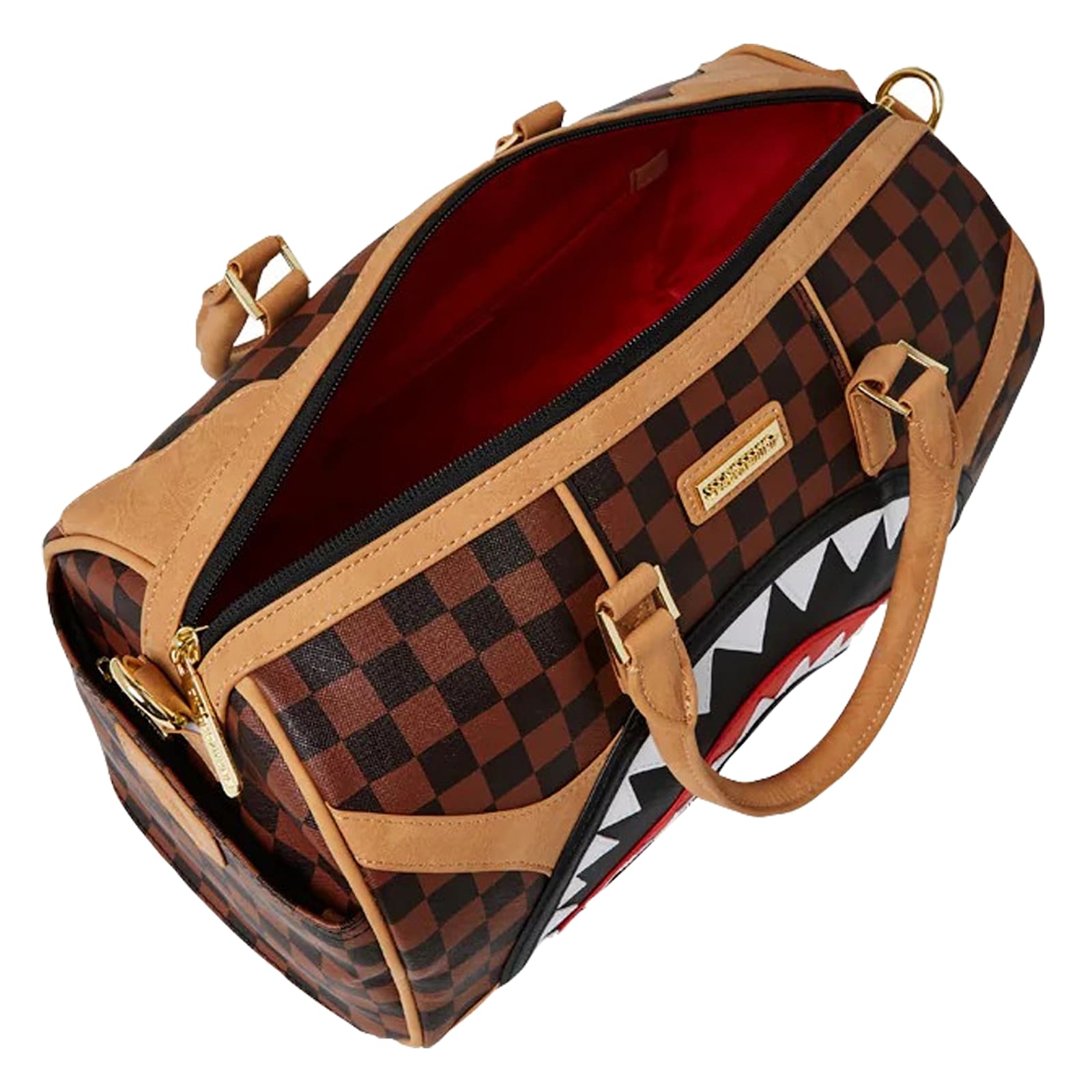 Sprayground Check-shark Holdalls In Brown