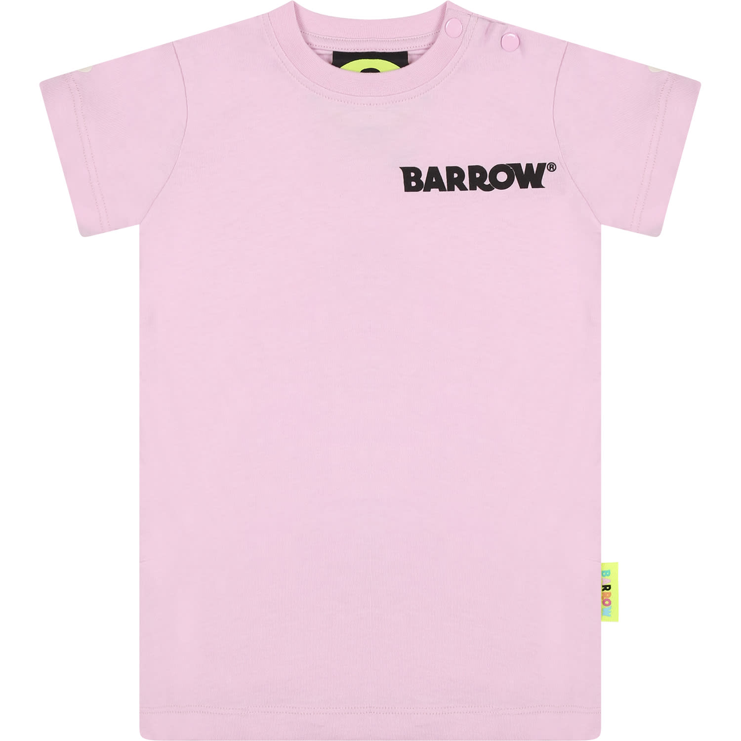 Shop Barrow Pink Dress For Baby Girl With Logo