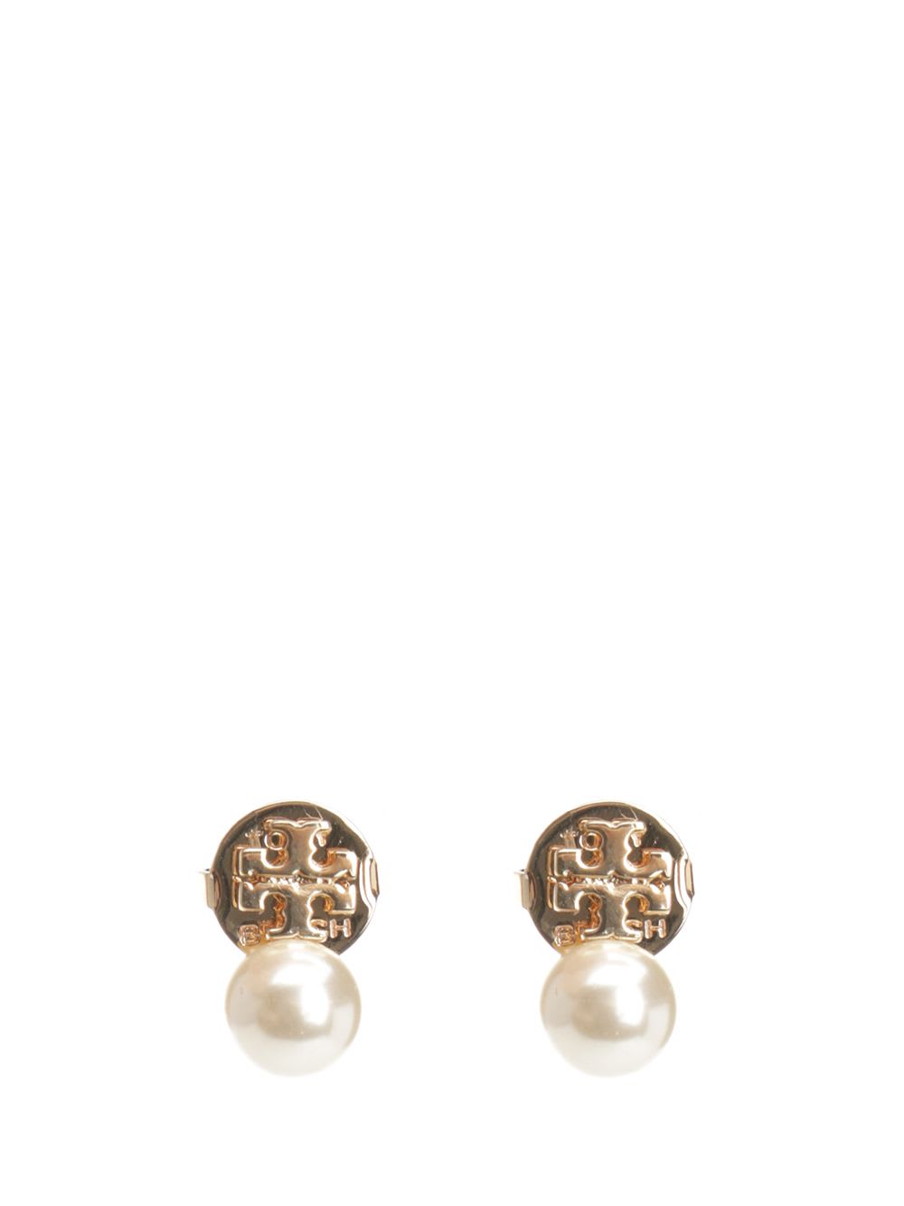 Tory Burch Faux Pearl Stud Earrings In Multi