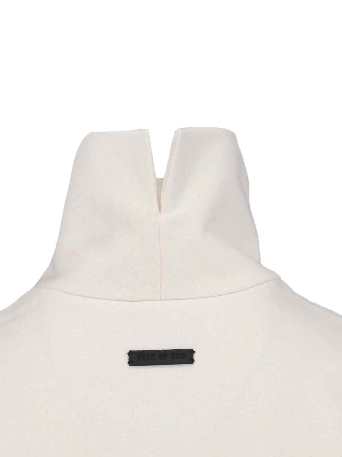 Shop Fear Of God Turtleneck Shirt In Cream