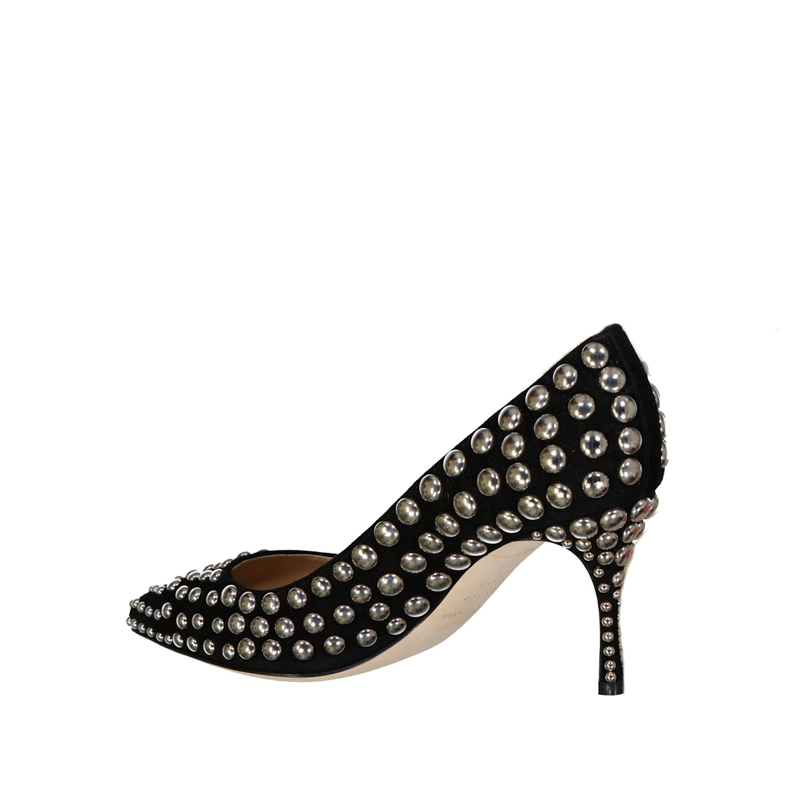 Shop Sergio Rossi Godiva 075 Studs Leather Pumps In Black