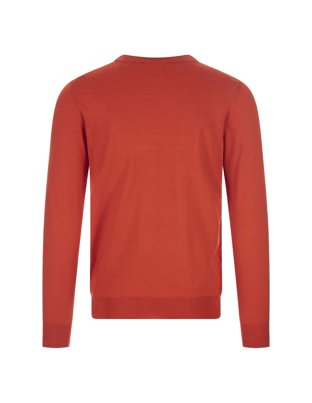 Shop Fedeli Orange Silk And Cashmere Pullover