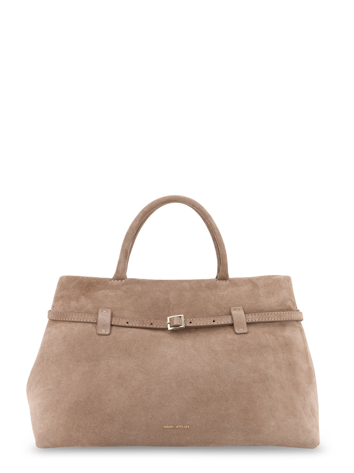 Manu Atelier Le Cambon 35 Suede Shoulder Bag