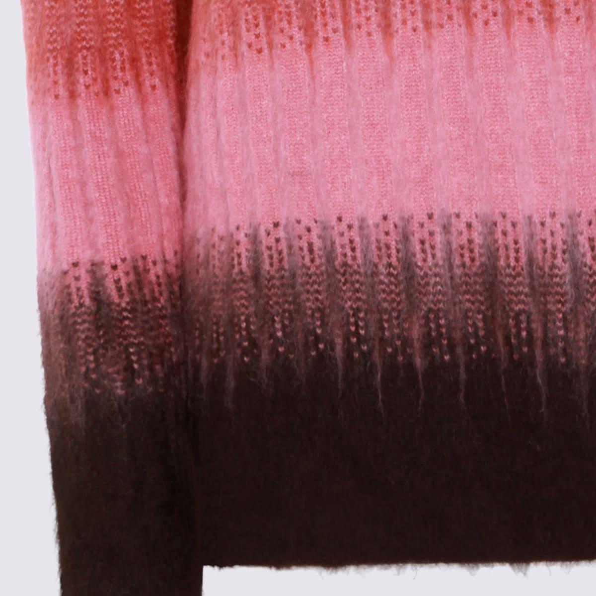 Fendi Gradient Mohair And Wool Fitted Jumper Clothing In Multi