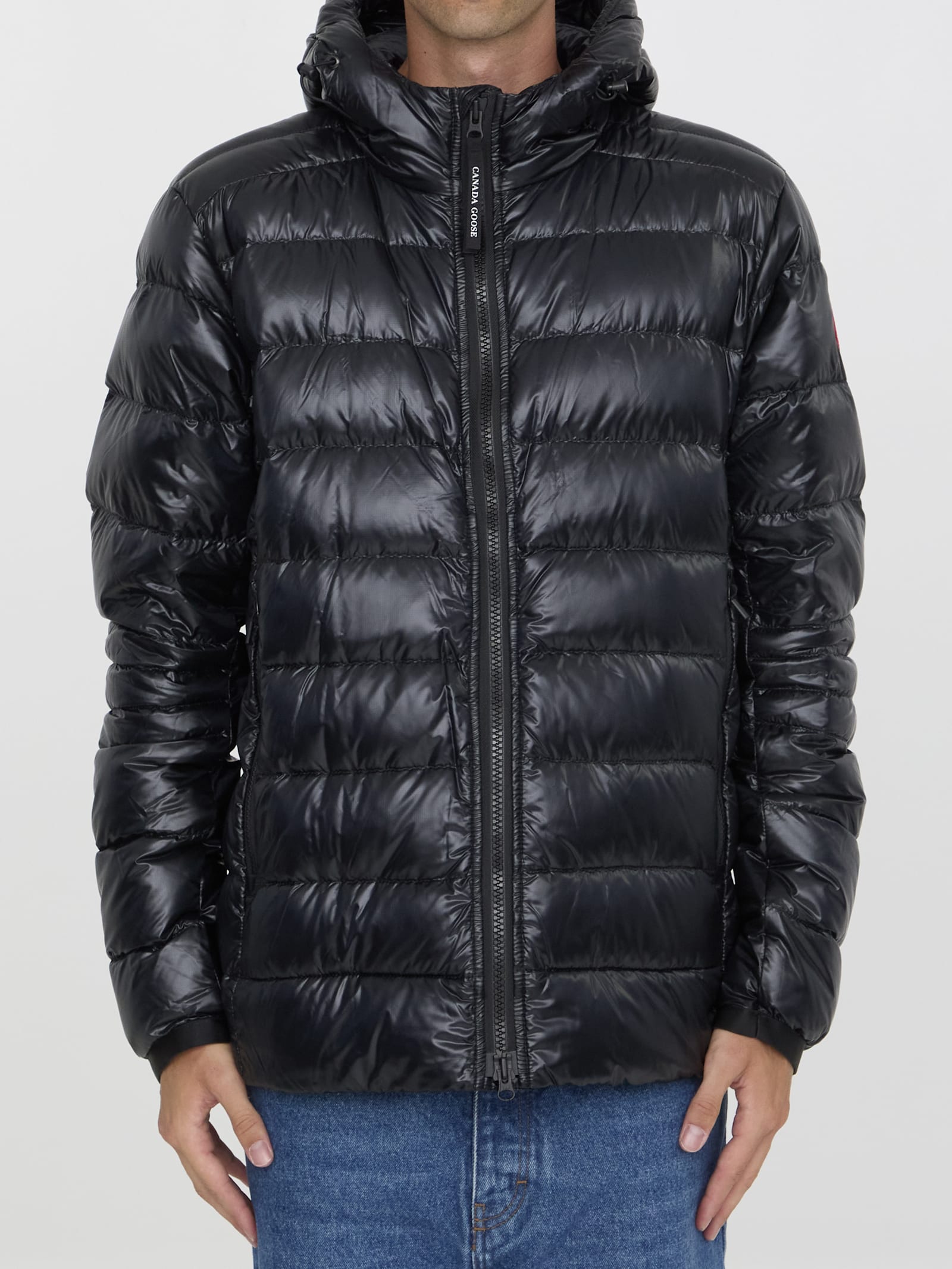 Shop Canada Goose Crofton Hoody Jacket In Black