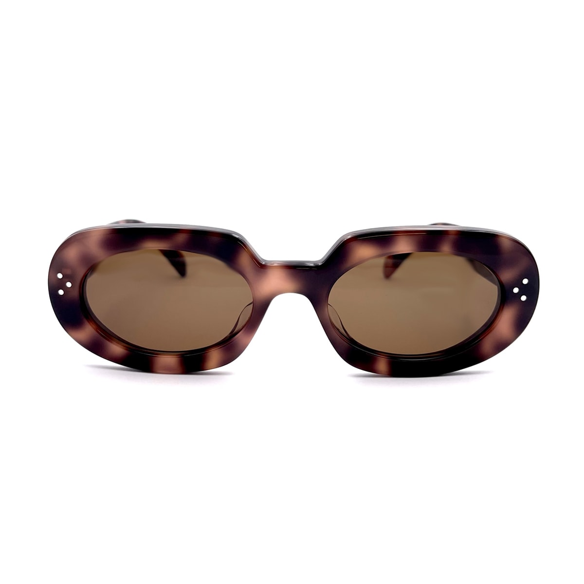 Celine Cl40276u Bold 3 Dots 53n Sunglasses In Marrone