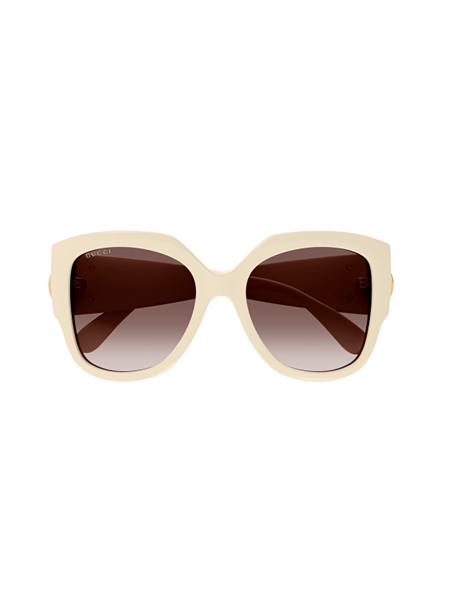 Gucci Gg1407s Sunglasses In Ivory Ivory Brown