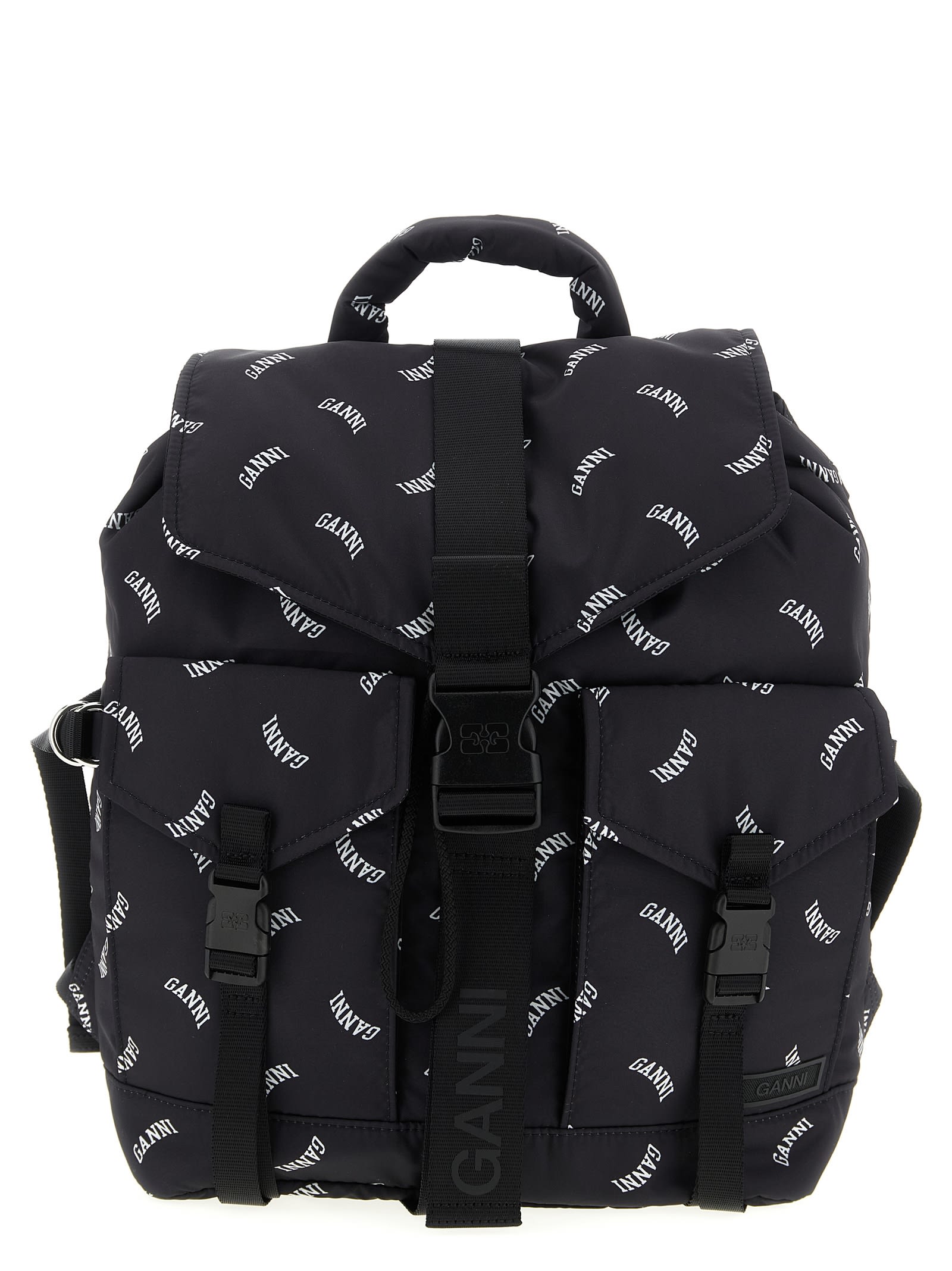 Ganni Re-tech Backpack In Black