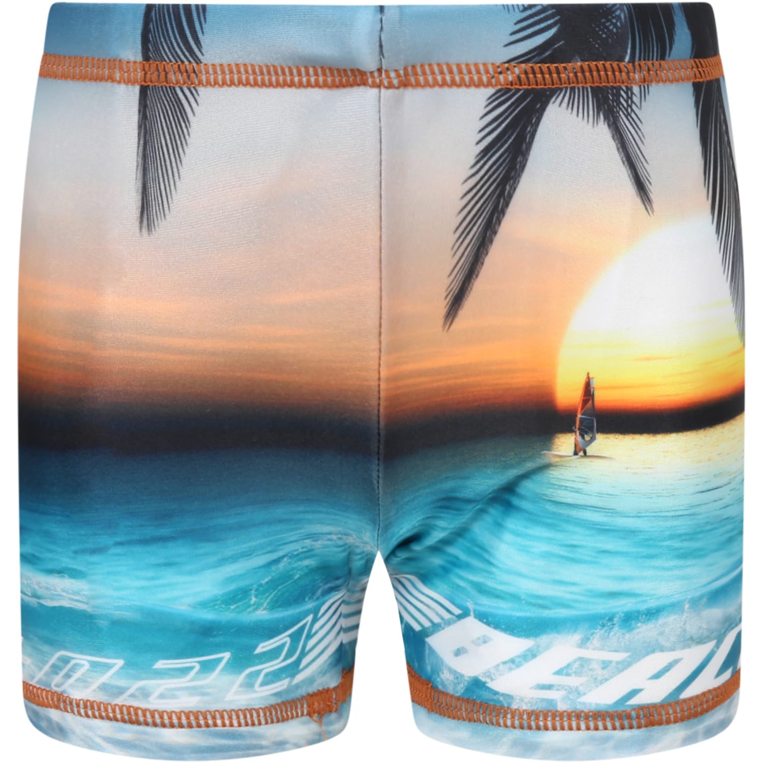 Molo Multicolor Swim-boxer For Baby Boy With Palms