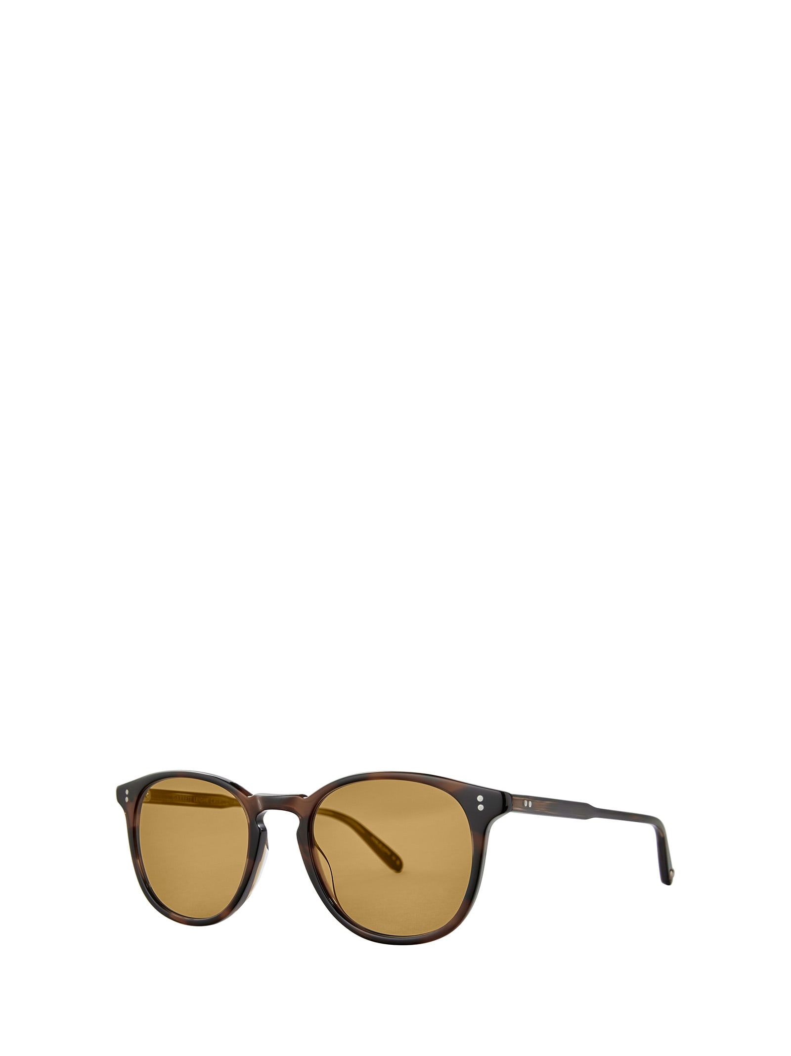 Shop Garrett Leight Kinney Sun Spotted Brown Shell Sunglasses