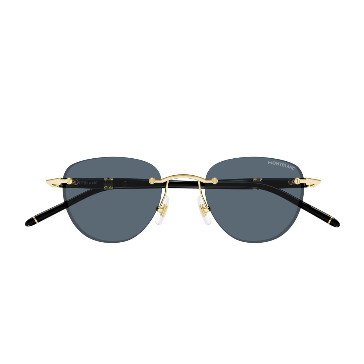 Mb0412s Linea Meisterstück 001 Gold Black Grey Sunglasses