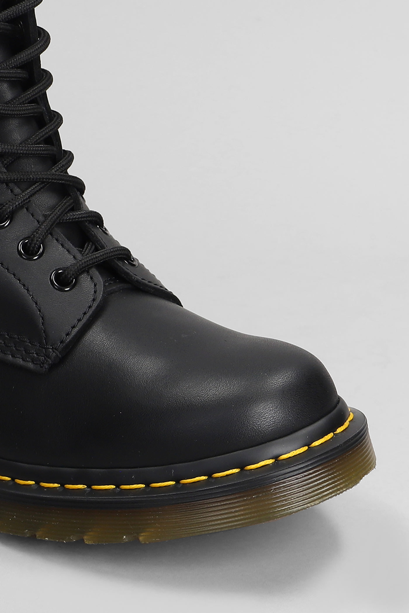 Shop Dr. Martens' 1460 Combat Boots In Black Leather