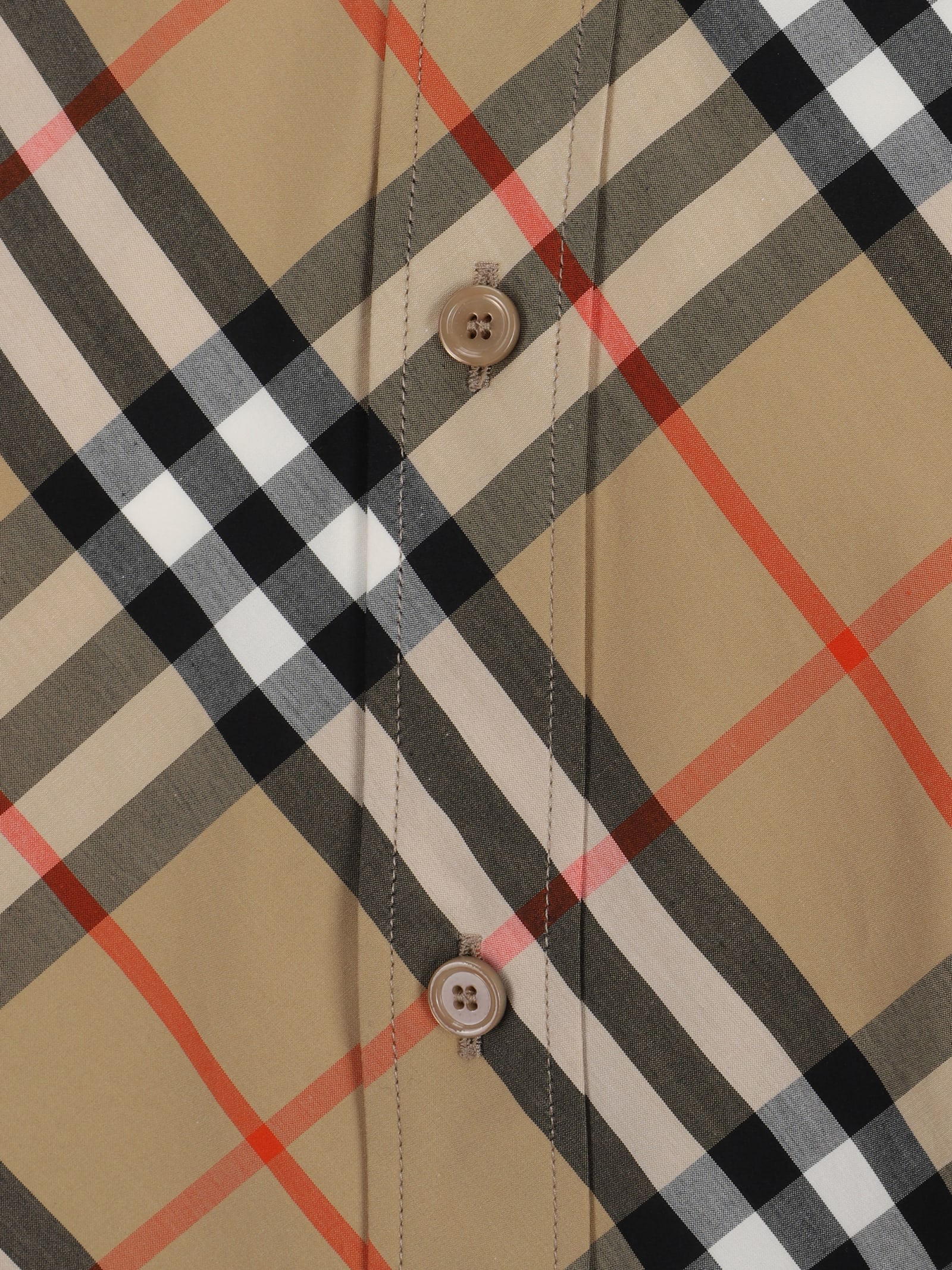 Shop Burberry Casual Shirts In Sand Ip Check