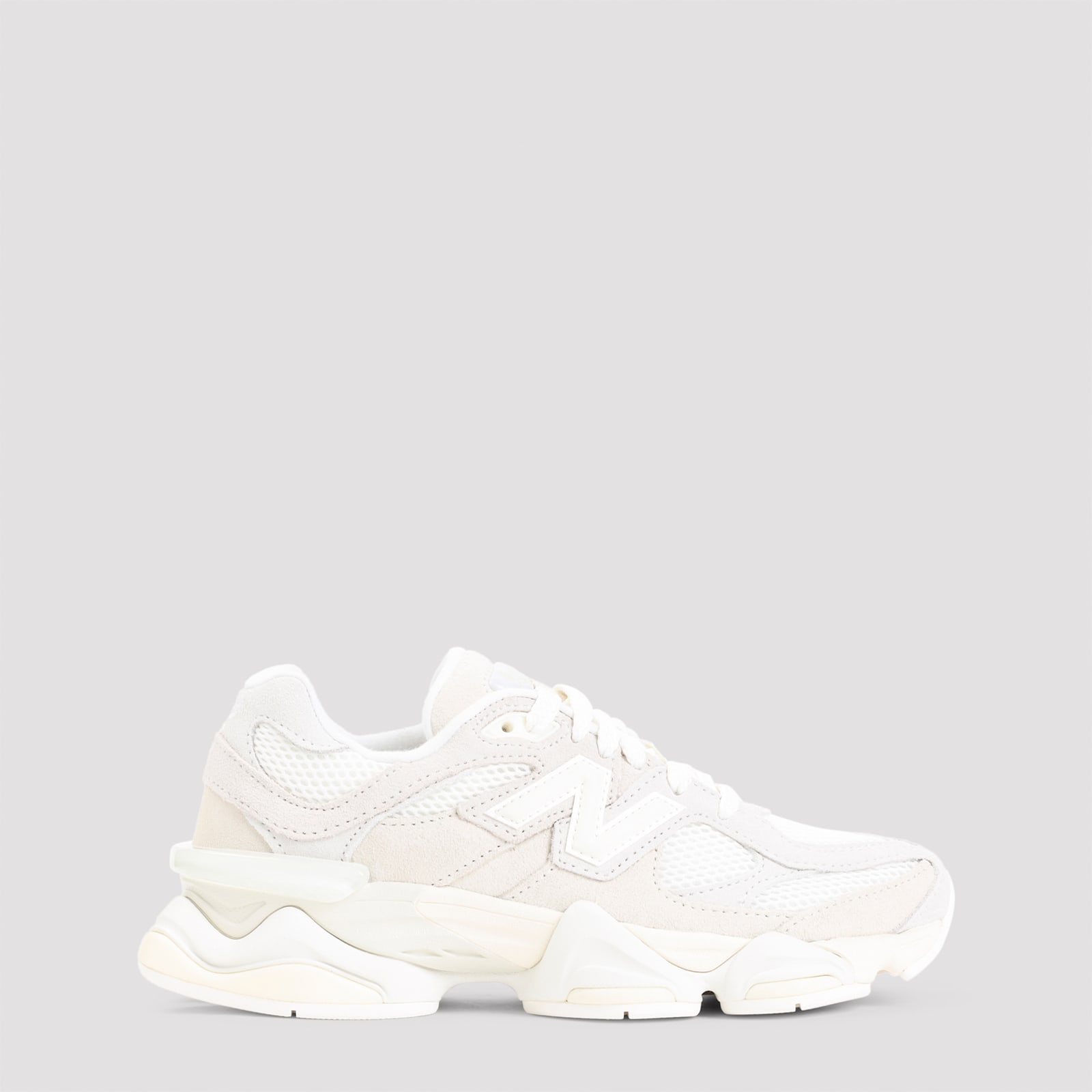 New Balance 9060 Low-top Sneakers In Angora And Sea Salt In White