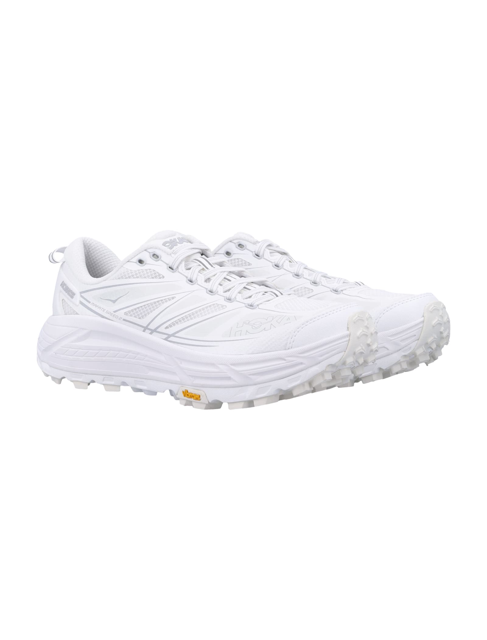 Hoka Mafate Speed 2 In White / Lunar Rock