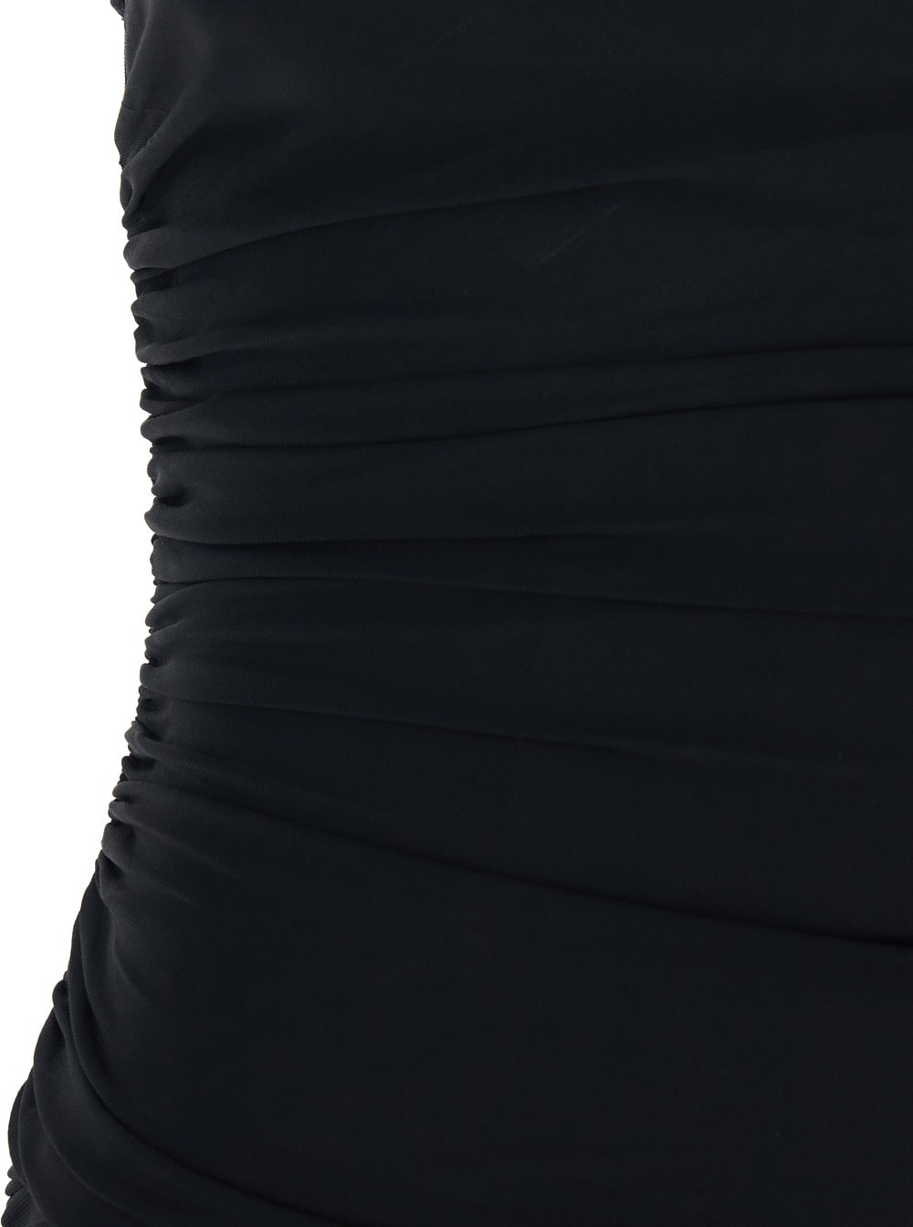 Jacquemus La Robe Piazza Courte Black Dress With High Neck And Ruffle Details In Black Fabric In Black
