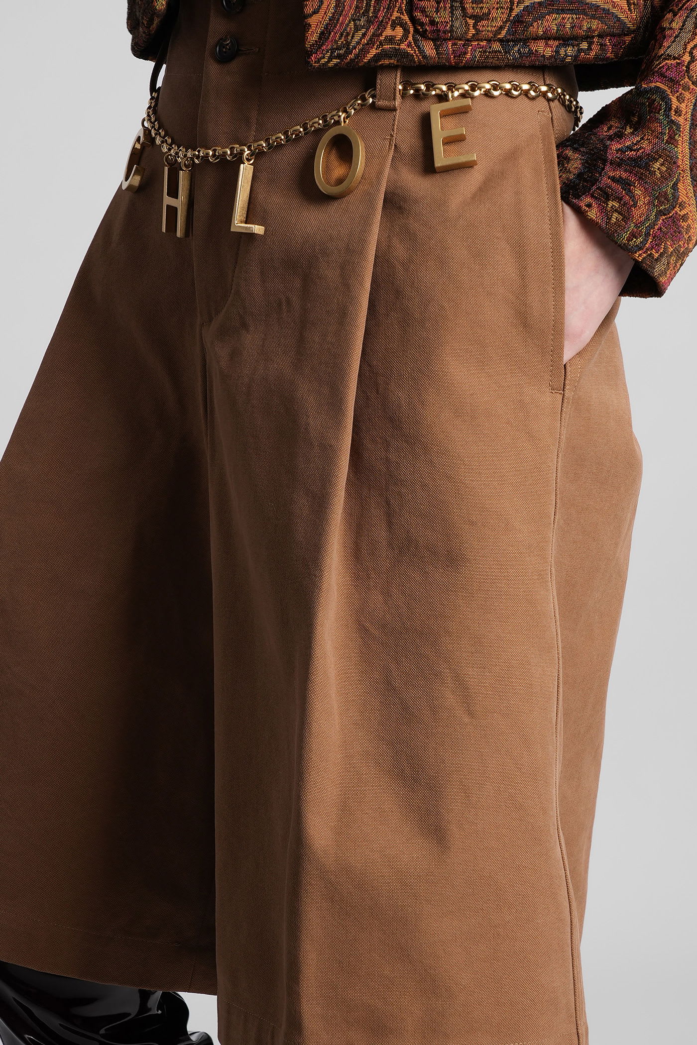 Chloé Shorts In Brown Cotton In Brown
