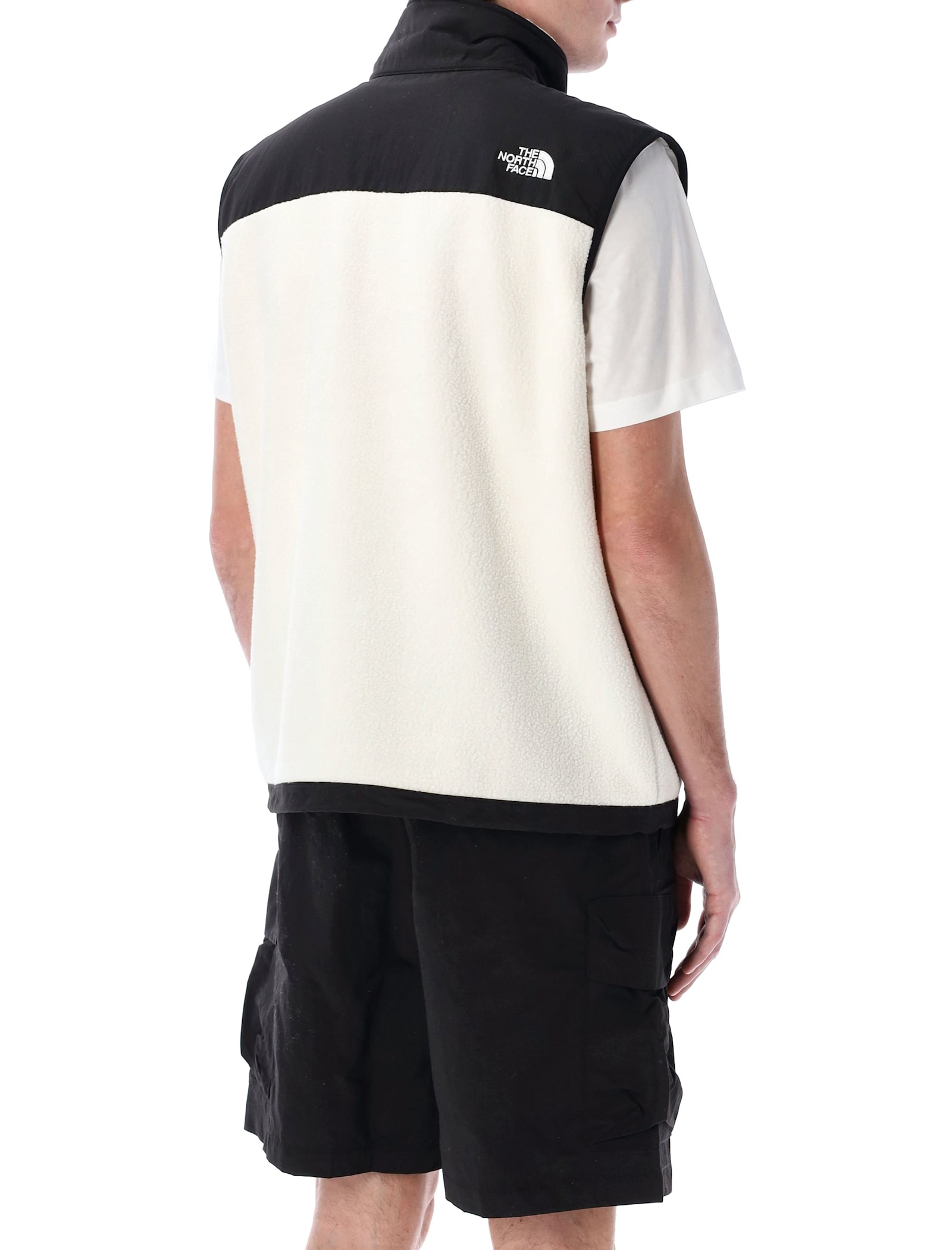 The North Face Zippered Pockets Color Block Vest In White