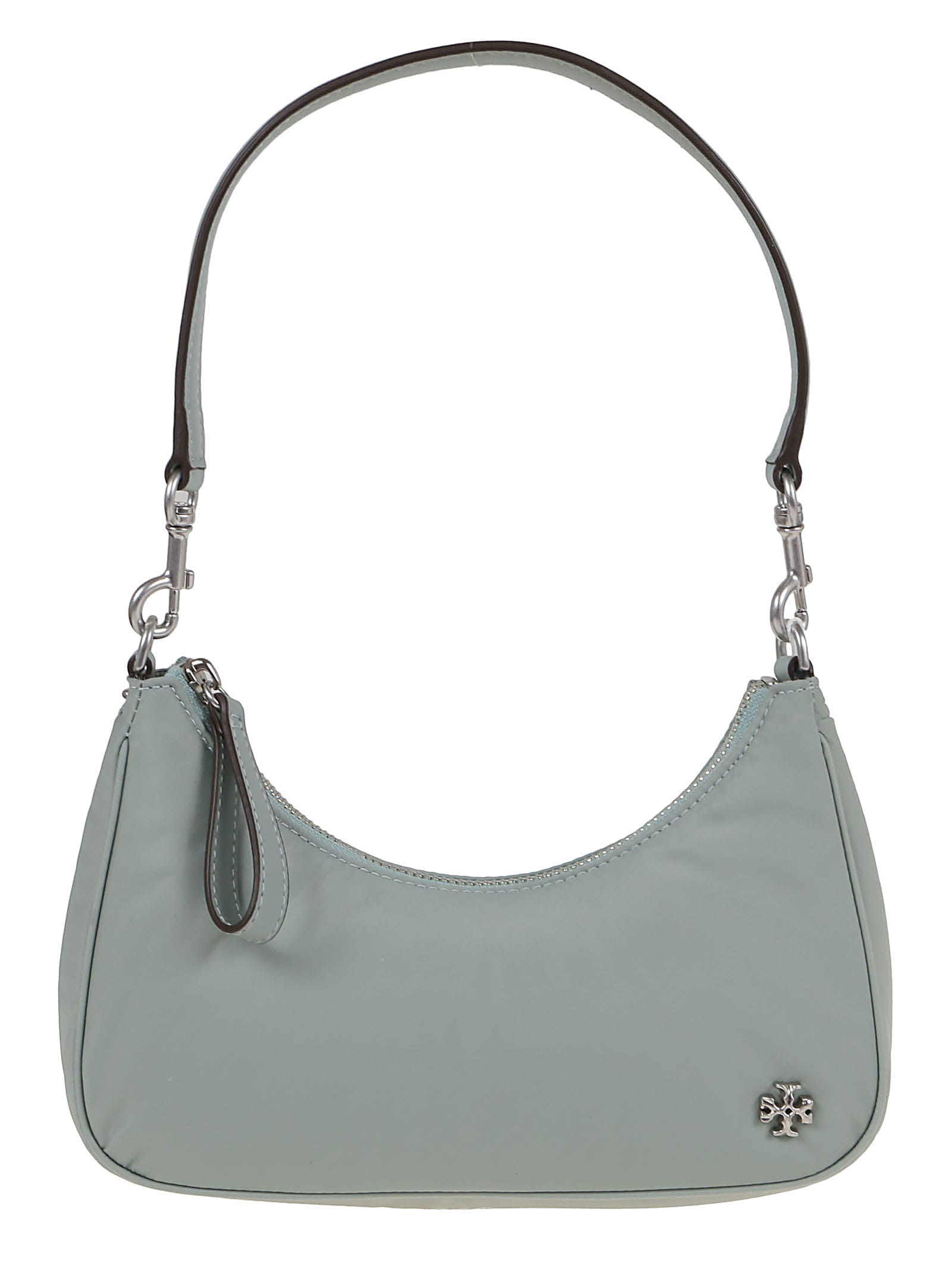 Tory Burch Mercer Nylon Small Shoulder Bag In Blue Celadon | ModeSens