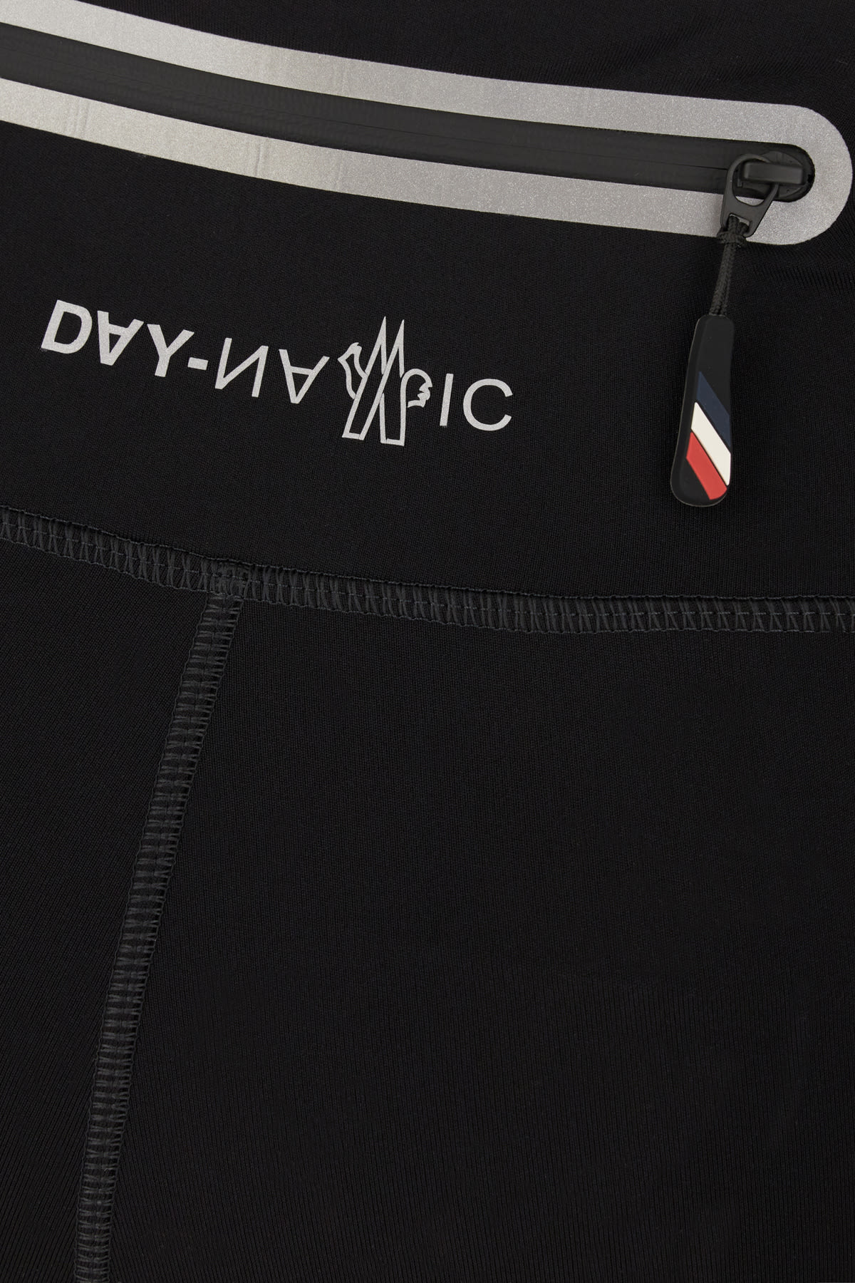 Shop Moncler Black Stretch Nylon Leggings In 999