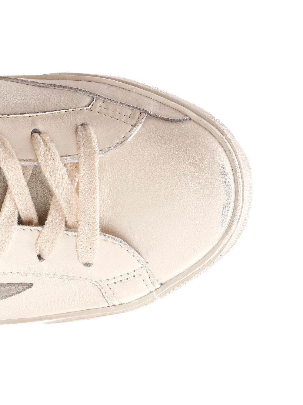 Shop Golden Goose Super Star Sneakers In Bianco