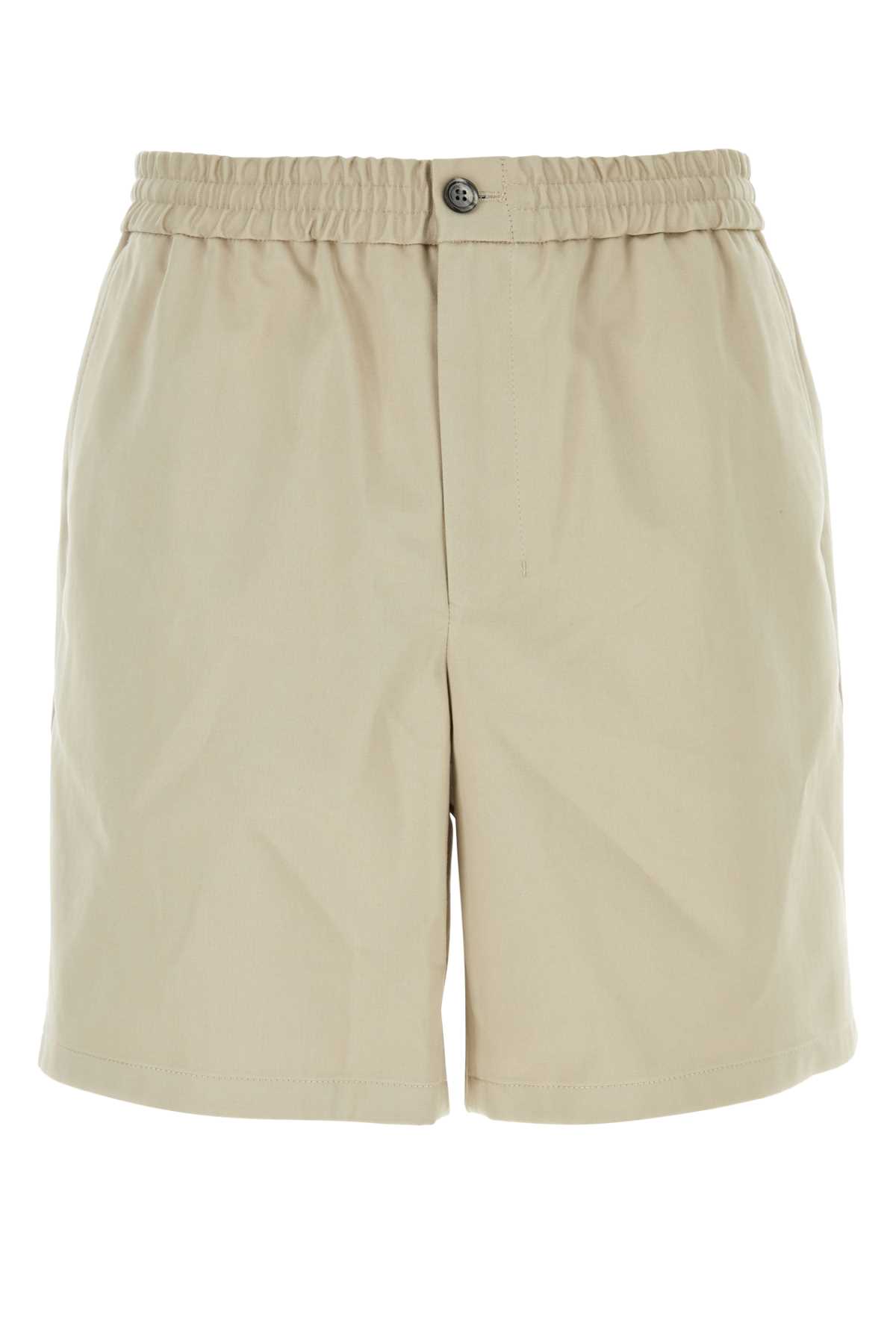 Dove Grey Cotton Bermuda Shorts