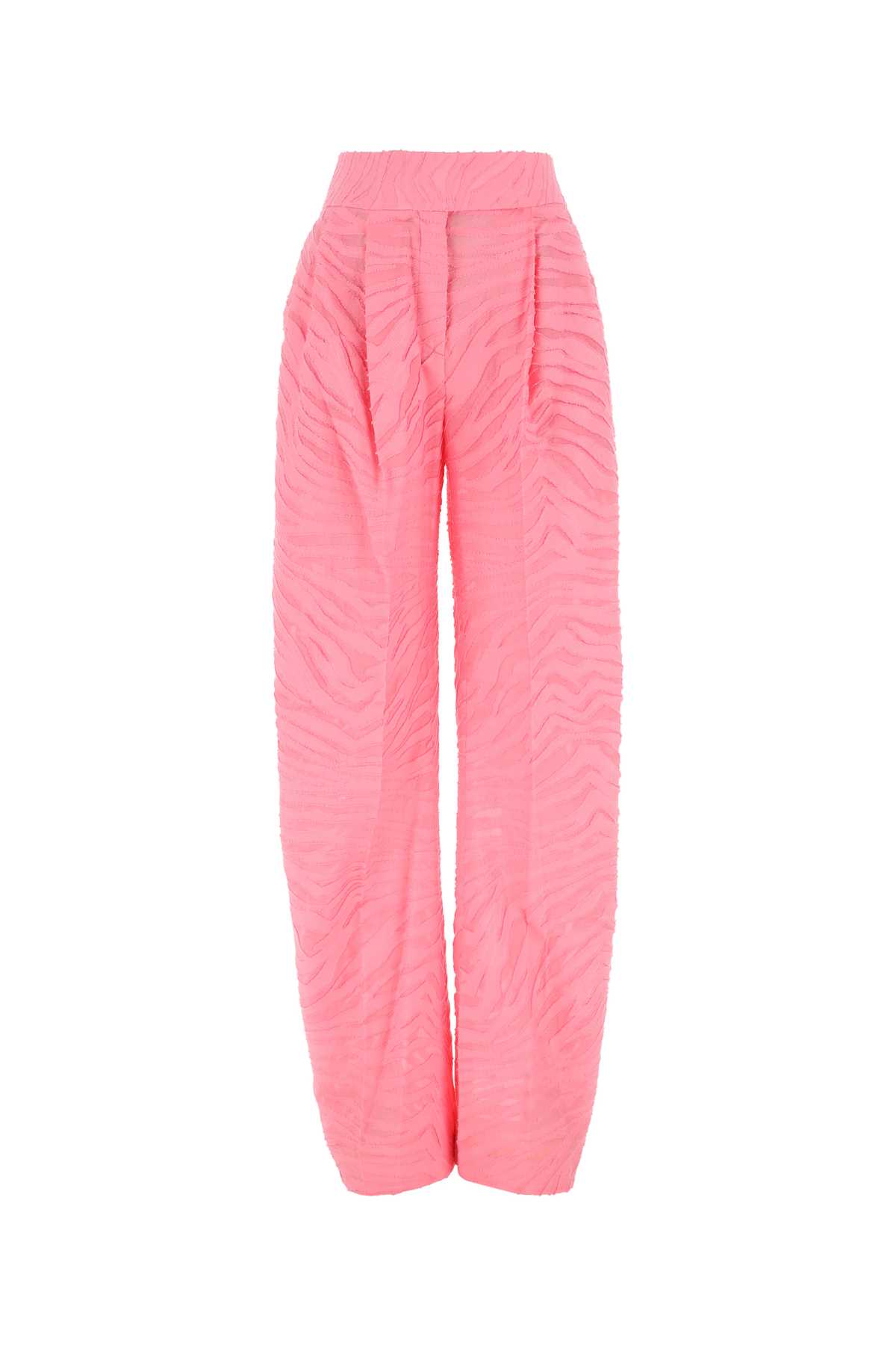 Pink Cotton Blend Wide-leg Gary Pant