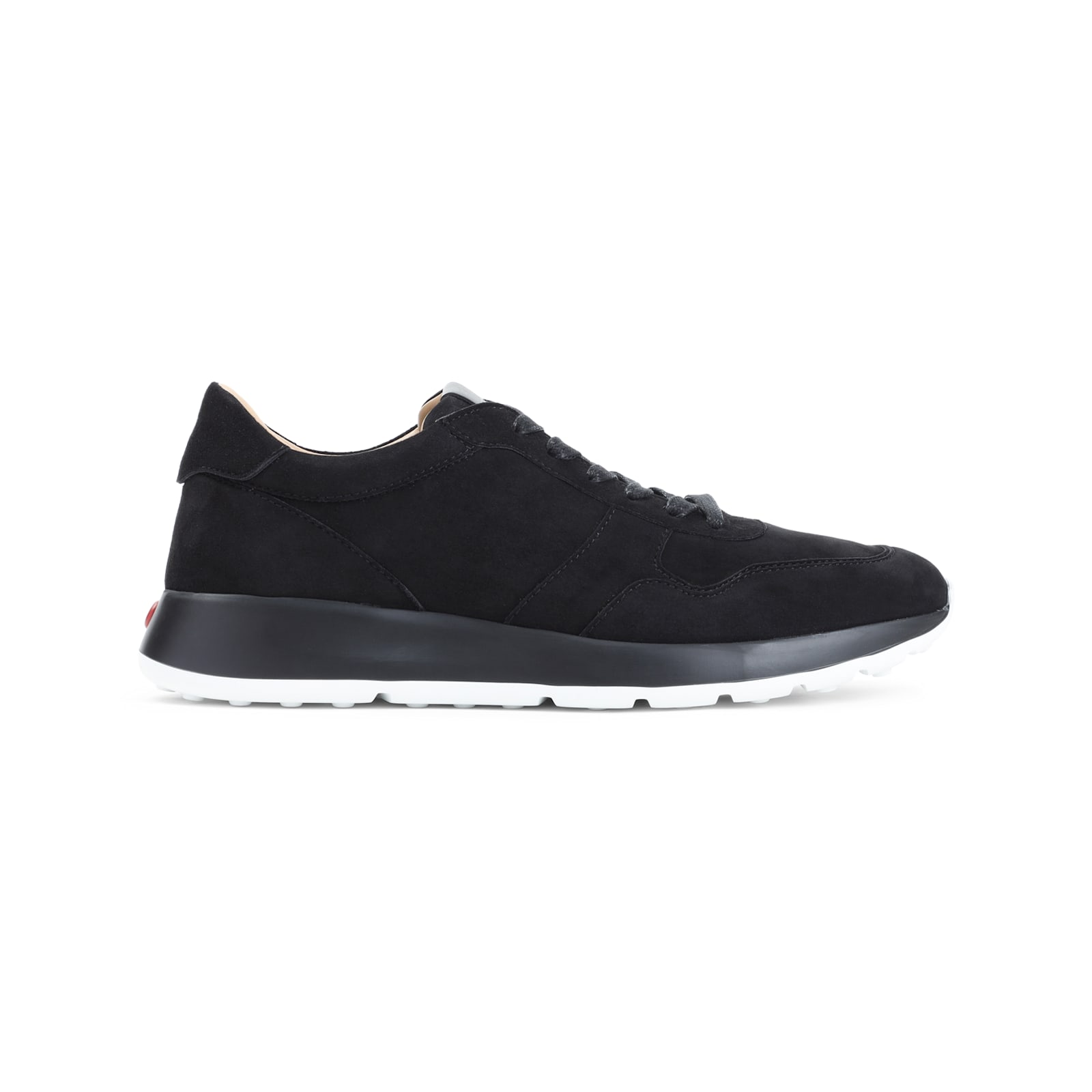 Tod's Suede Sneakers Low Profile Rubber Sole In Black