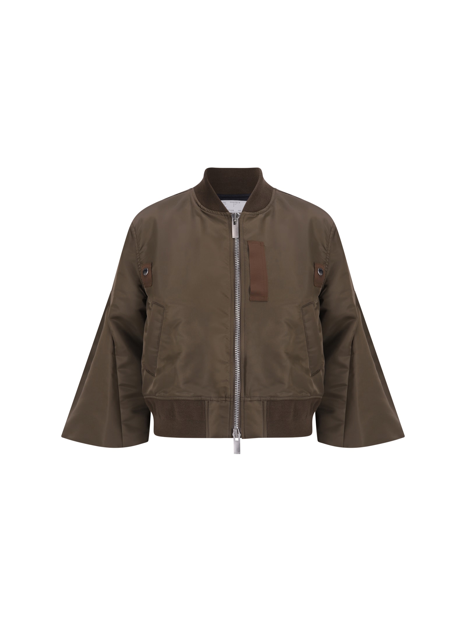 Shop Sacai Jacket In Beige