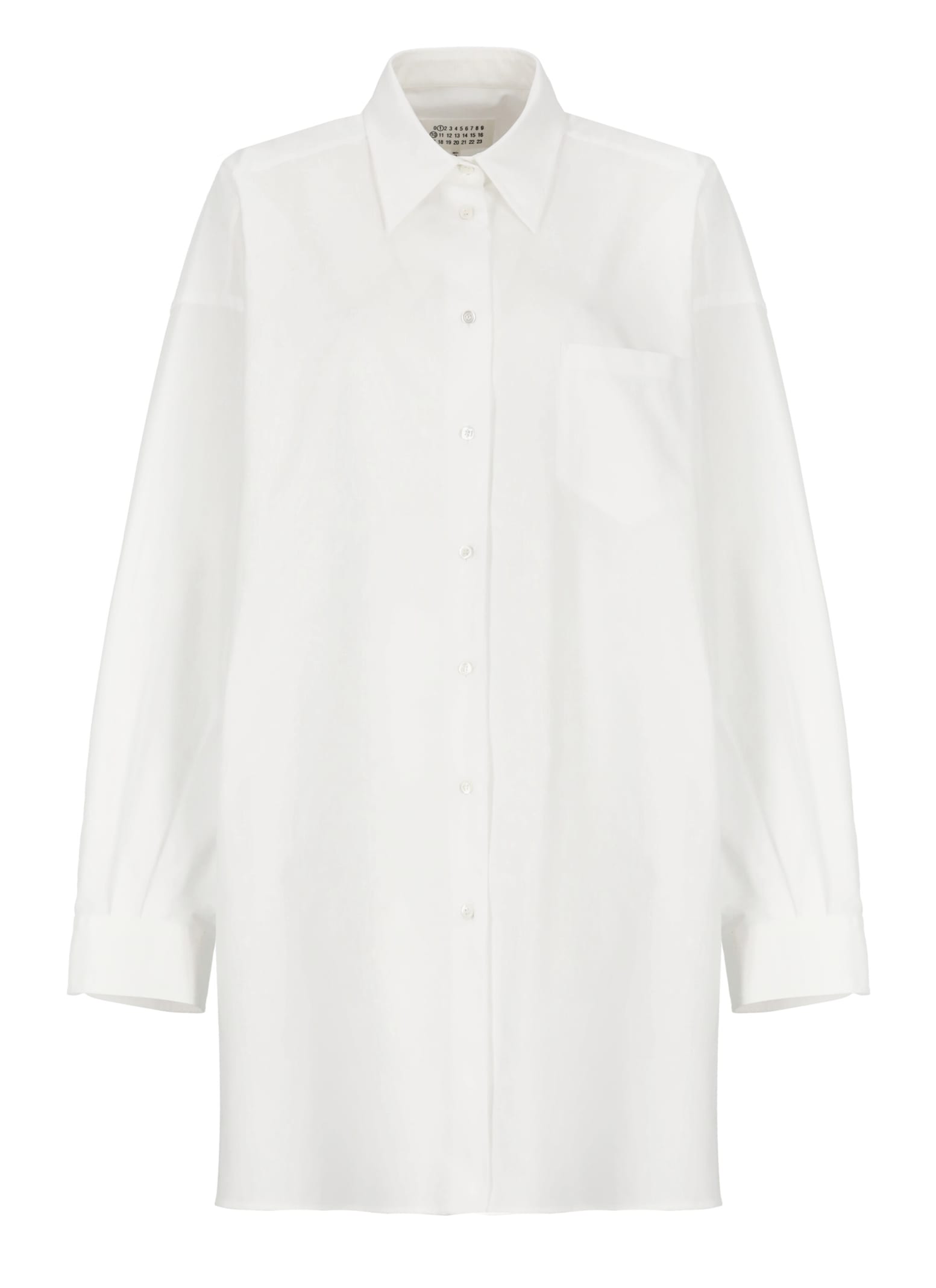 Shop Maison Margiela Cotton Shirt In White