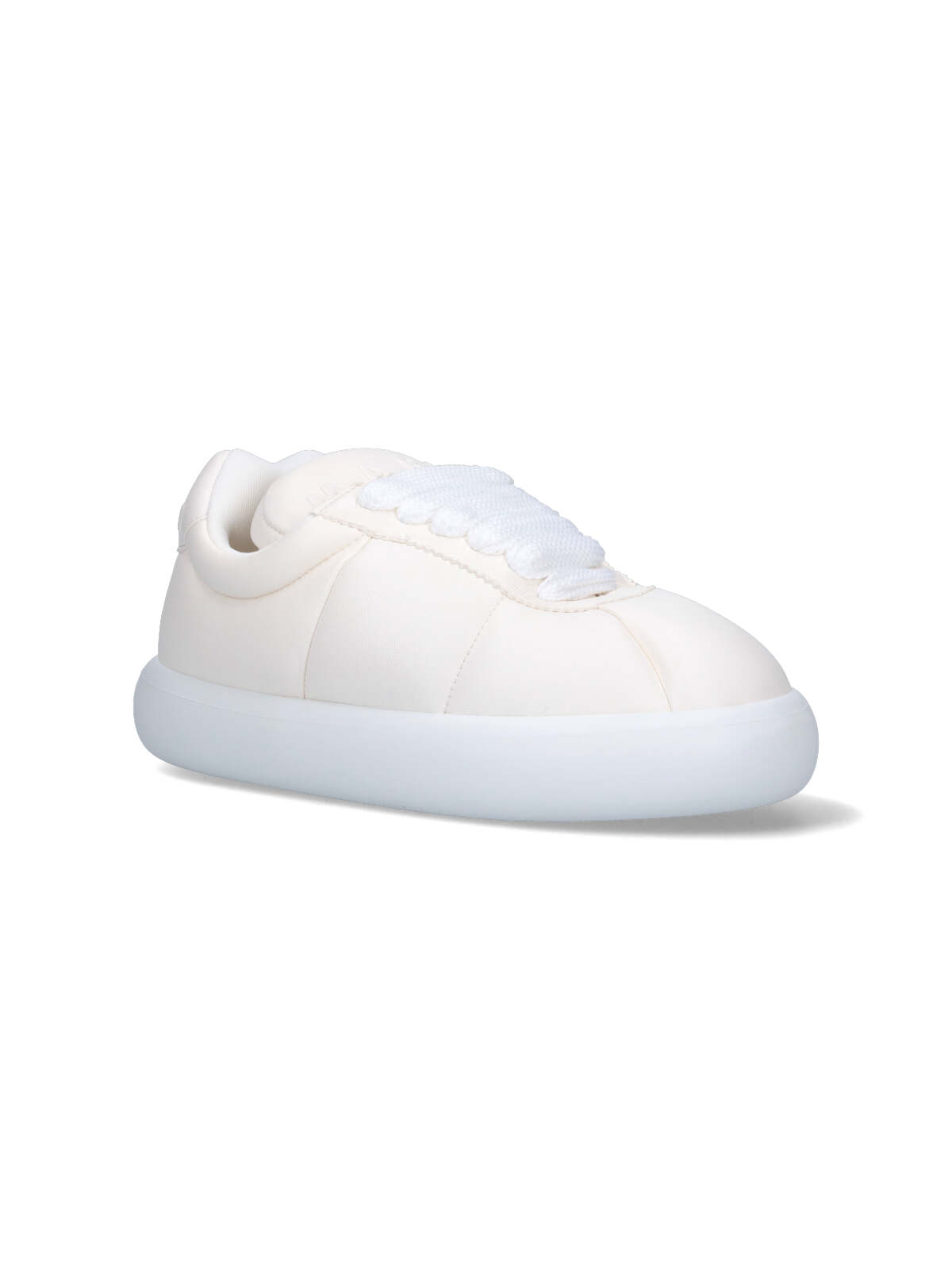 Marni Leather Sneakers In Lily White