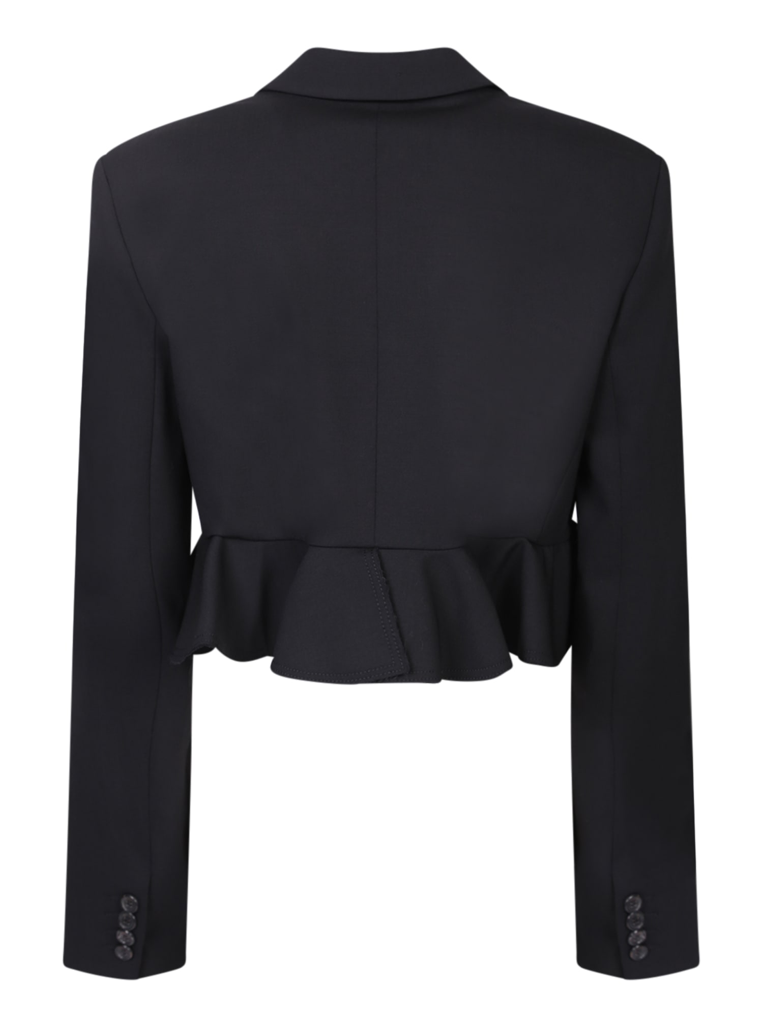 Shop Jw Anderson Ruffled Black Blazer