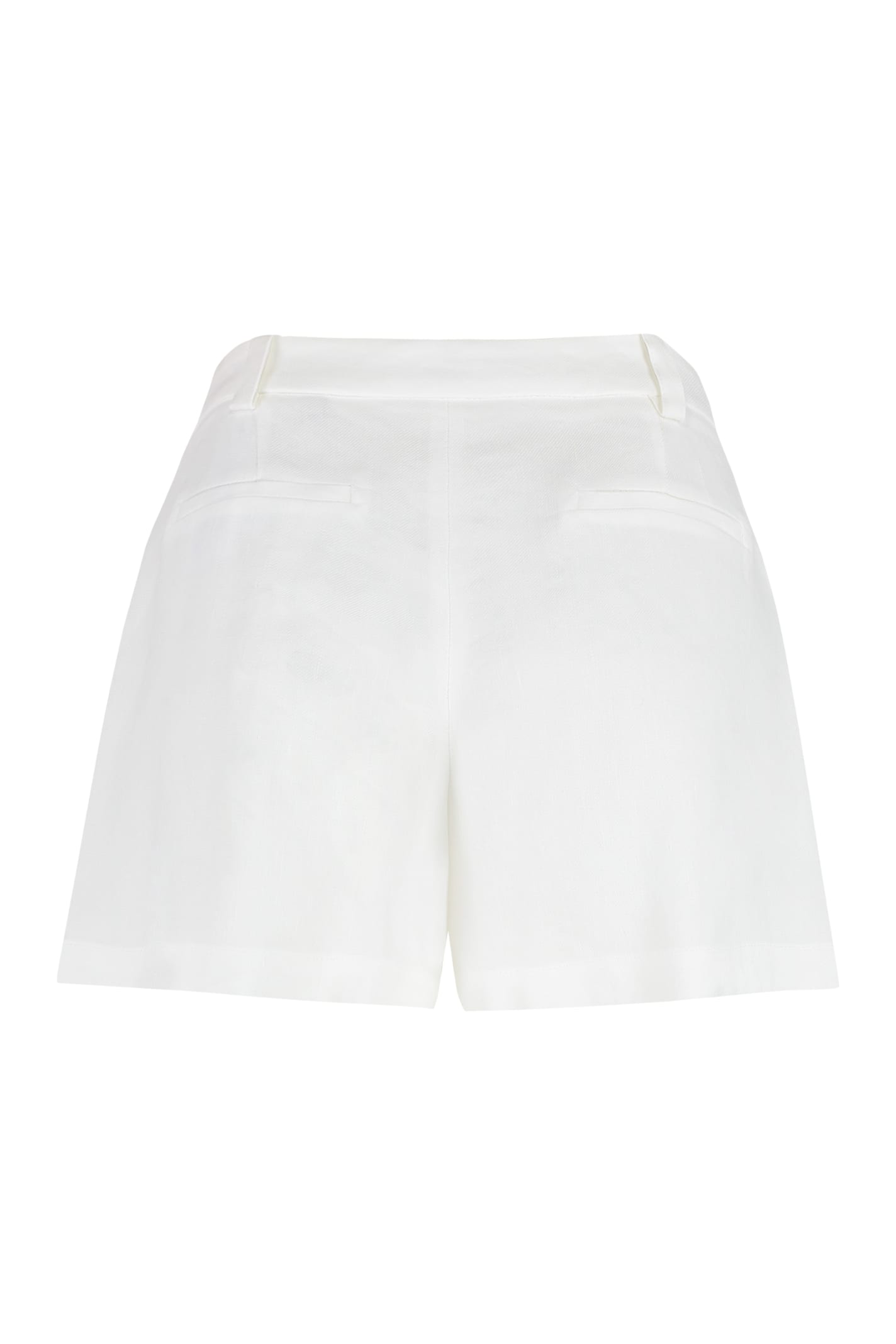 ELISABETTA FRANCHI LINEN BLEND SHORTS