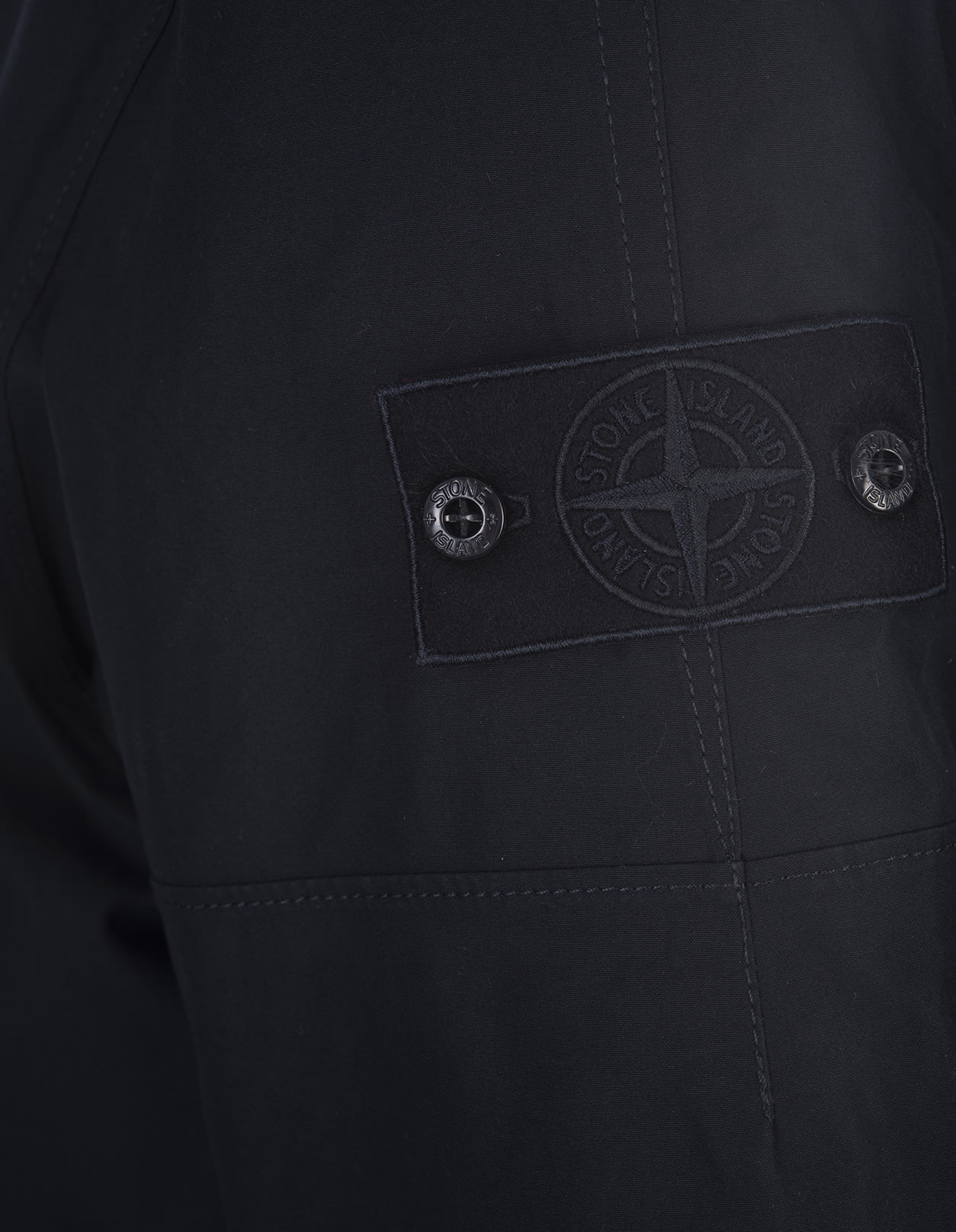 Shop Stone Island Ghost Stretch Multi Layer Fusion Jacket In Navy Blue