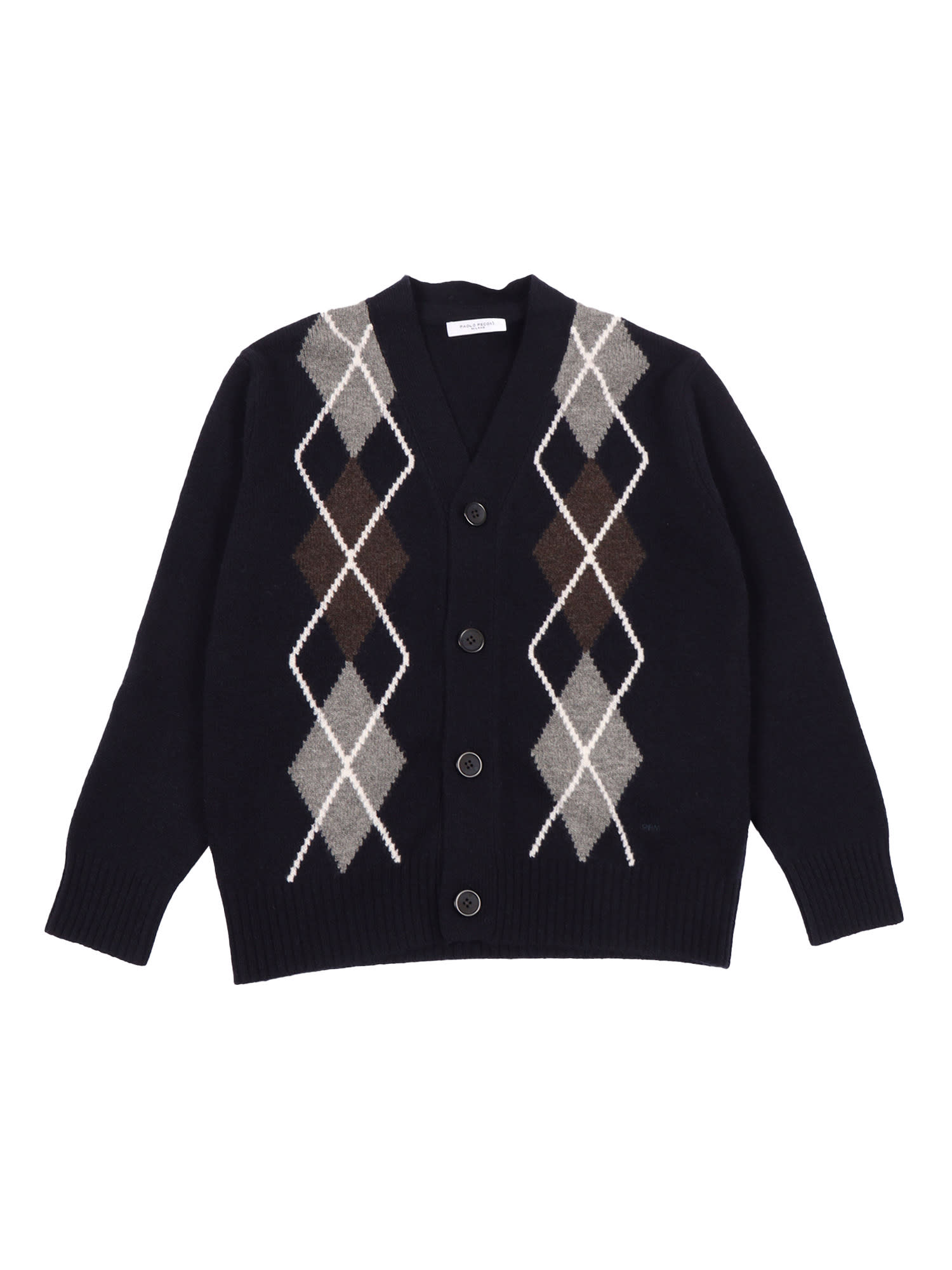 Paolo Pecora Kids' Cardigan In Blue