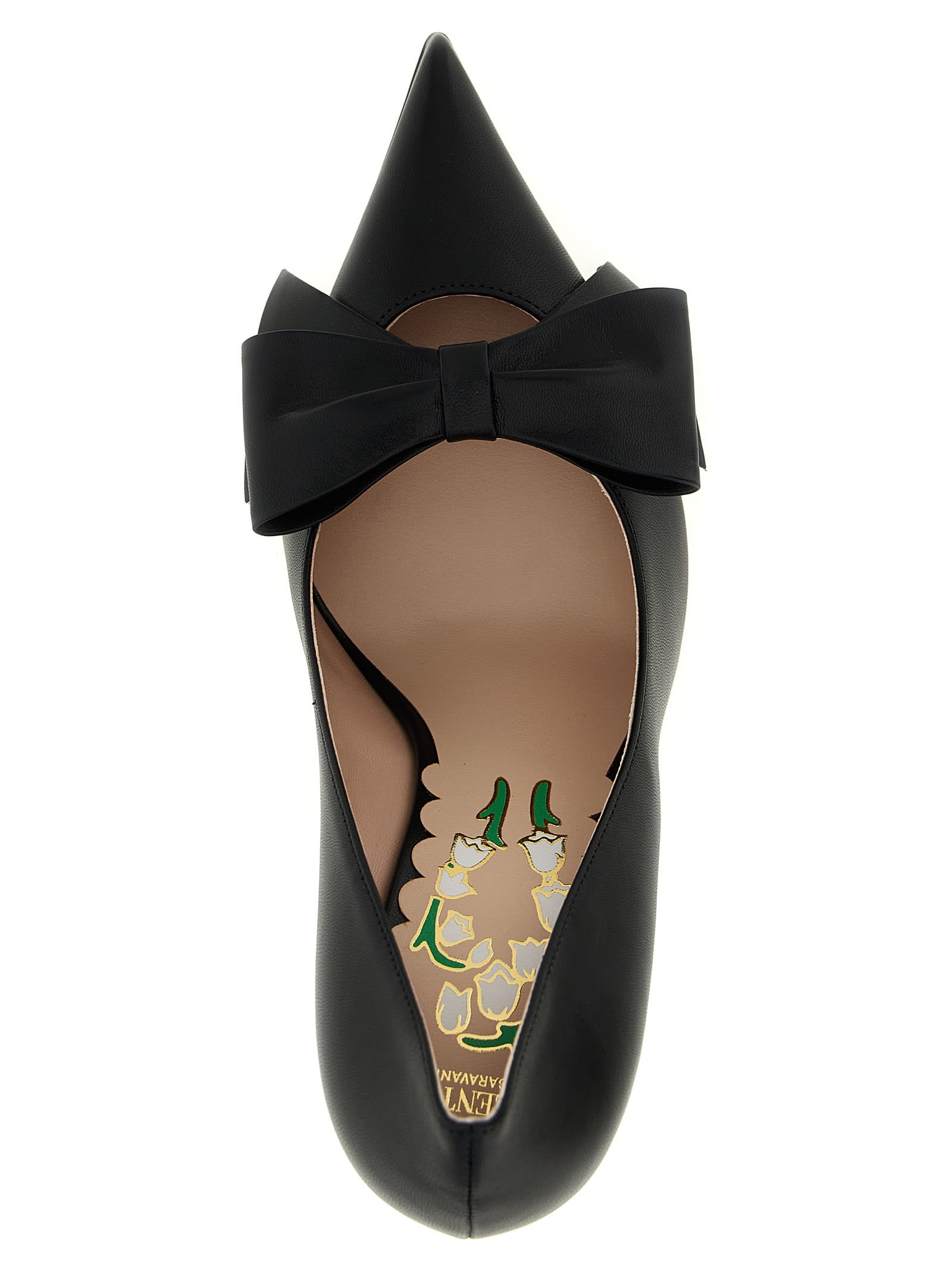 Valentino Garavani Bowow Pumps In Black