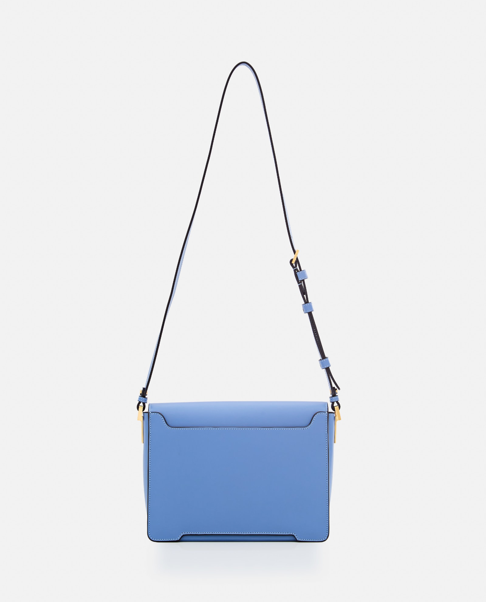 Shop Marni Medium Leather Shoulder Bag In Opal