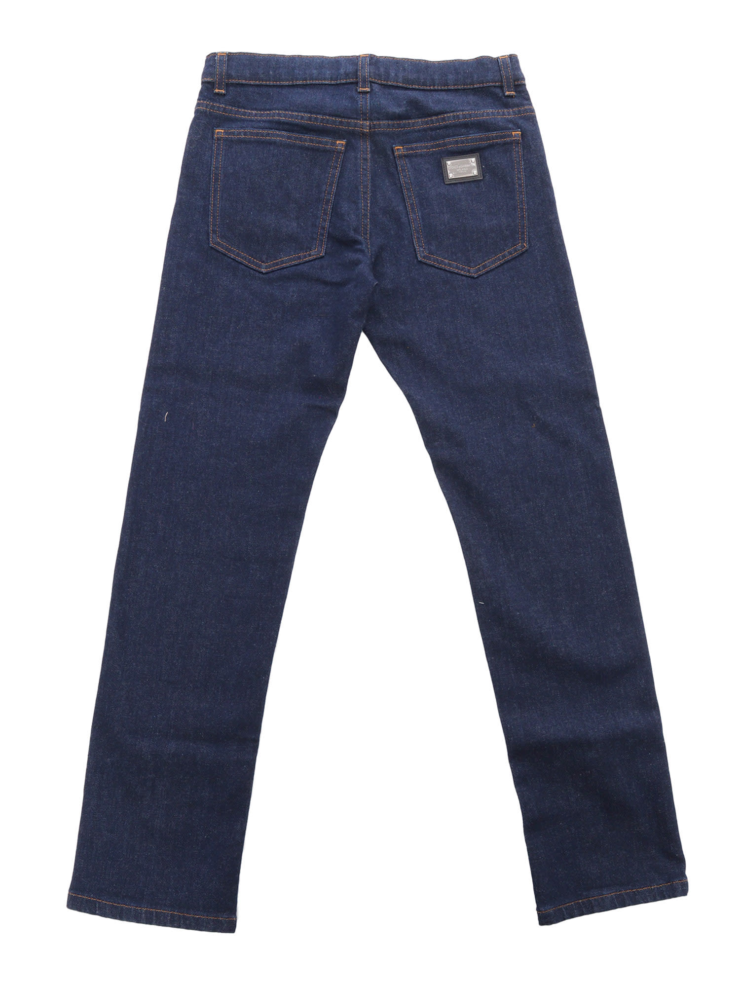 Shop Dolce & Gabbana Stretch Jeans In Blue