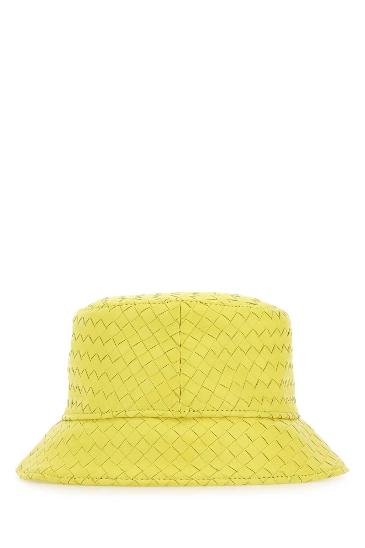 Yellow Nappa Leather Hat