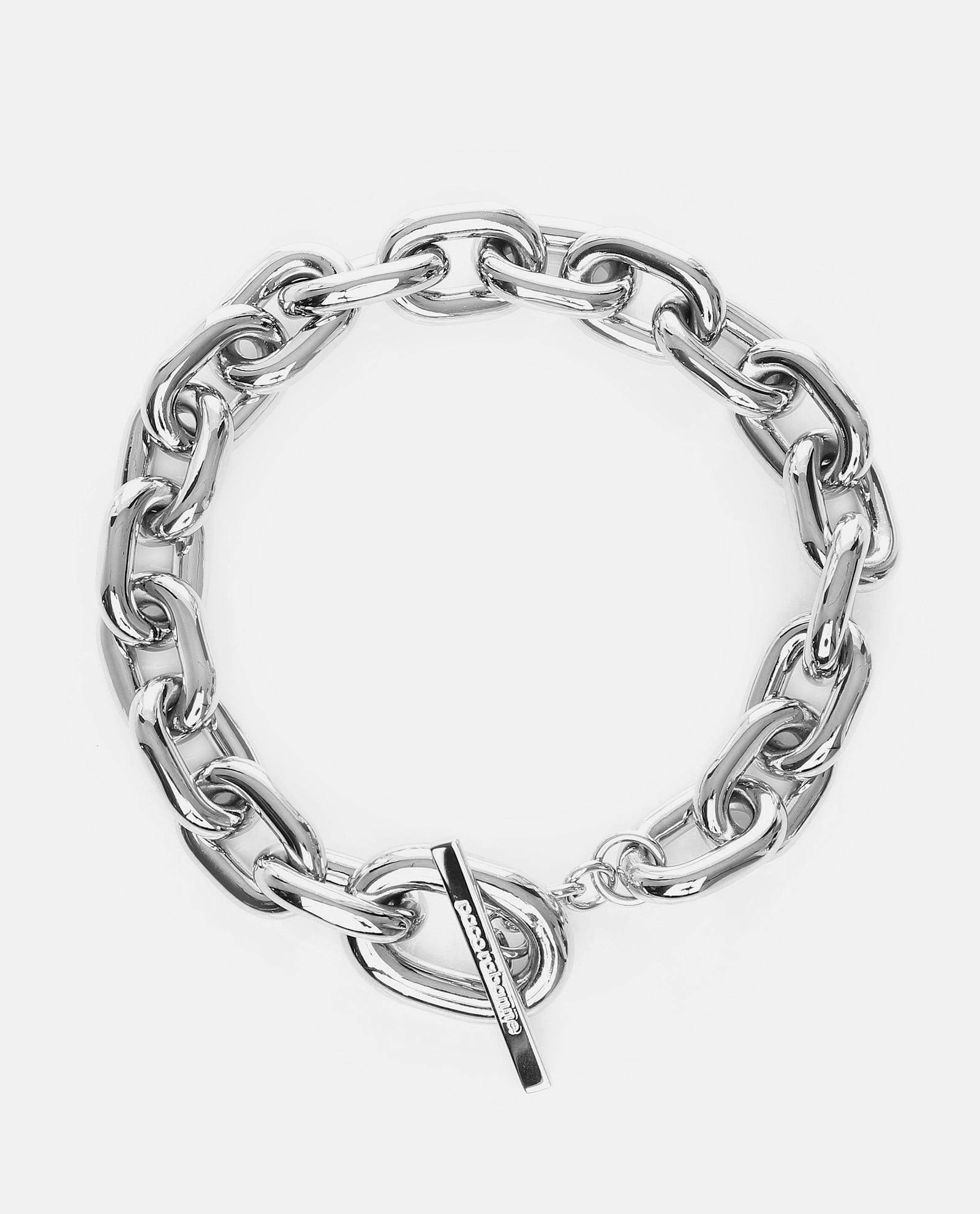 Shop Rabanne Xk Link Necklace In Silver