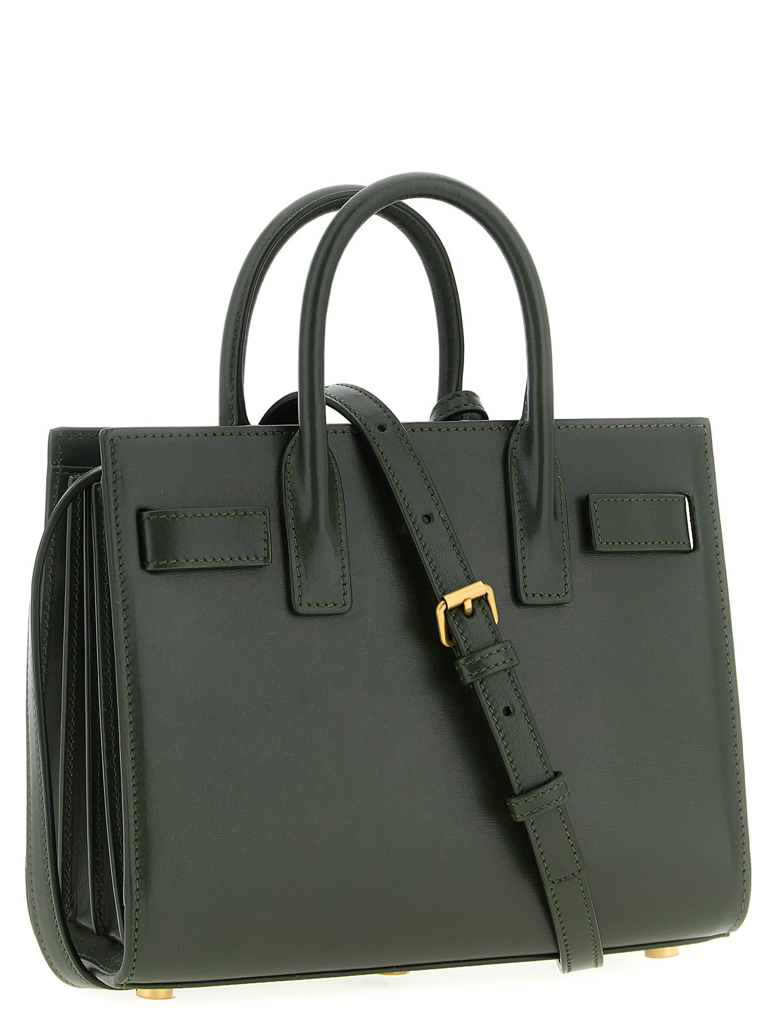 Saint Laurent Nano Sac De Jour Handbag In Green