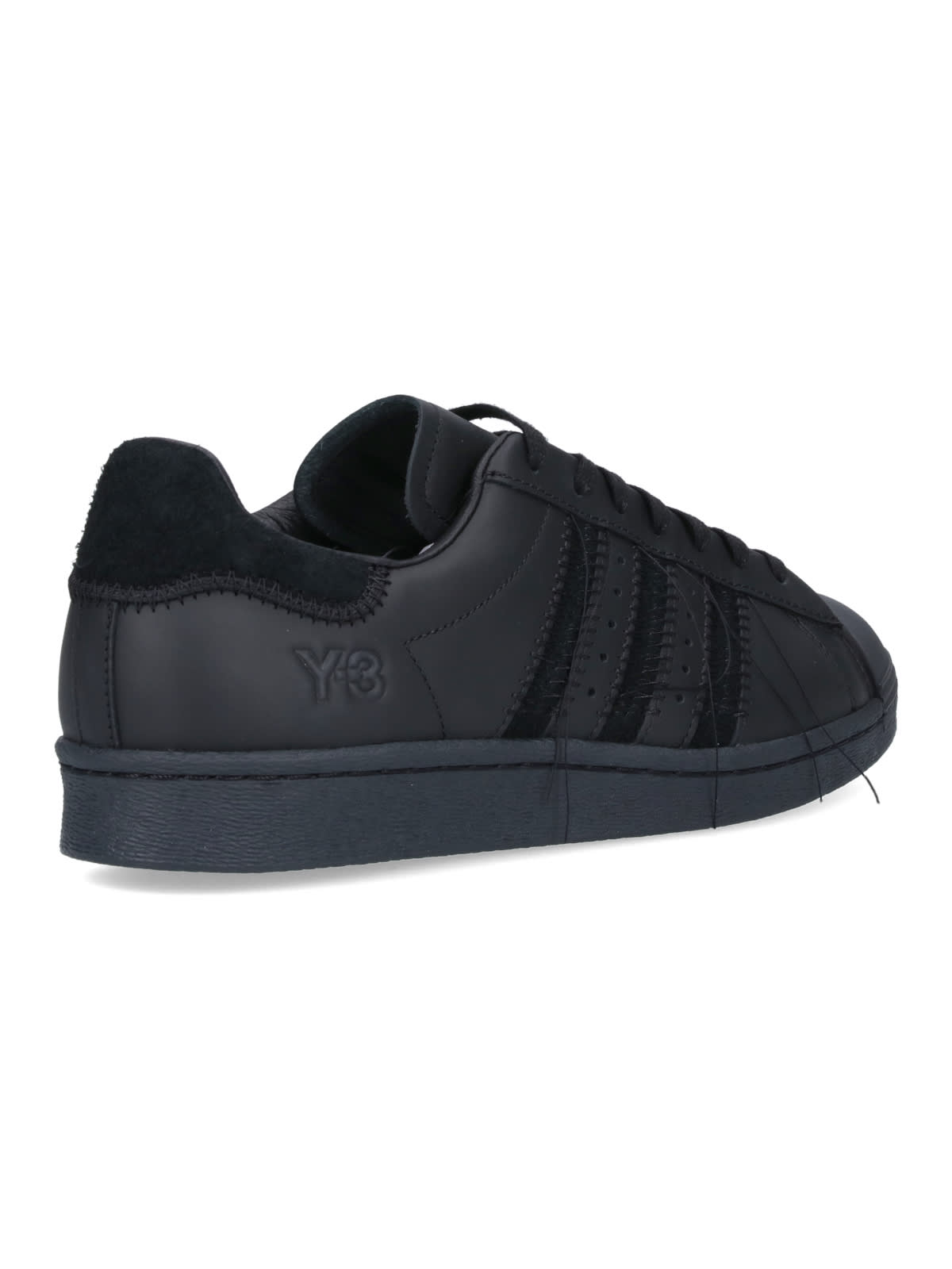 Shop Y-3 Superstar Sneakers In Black