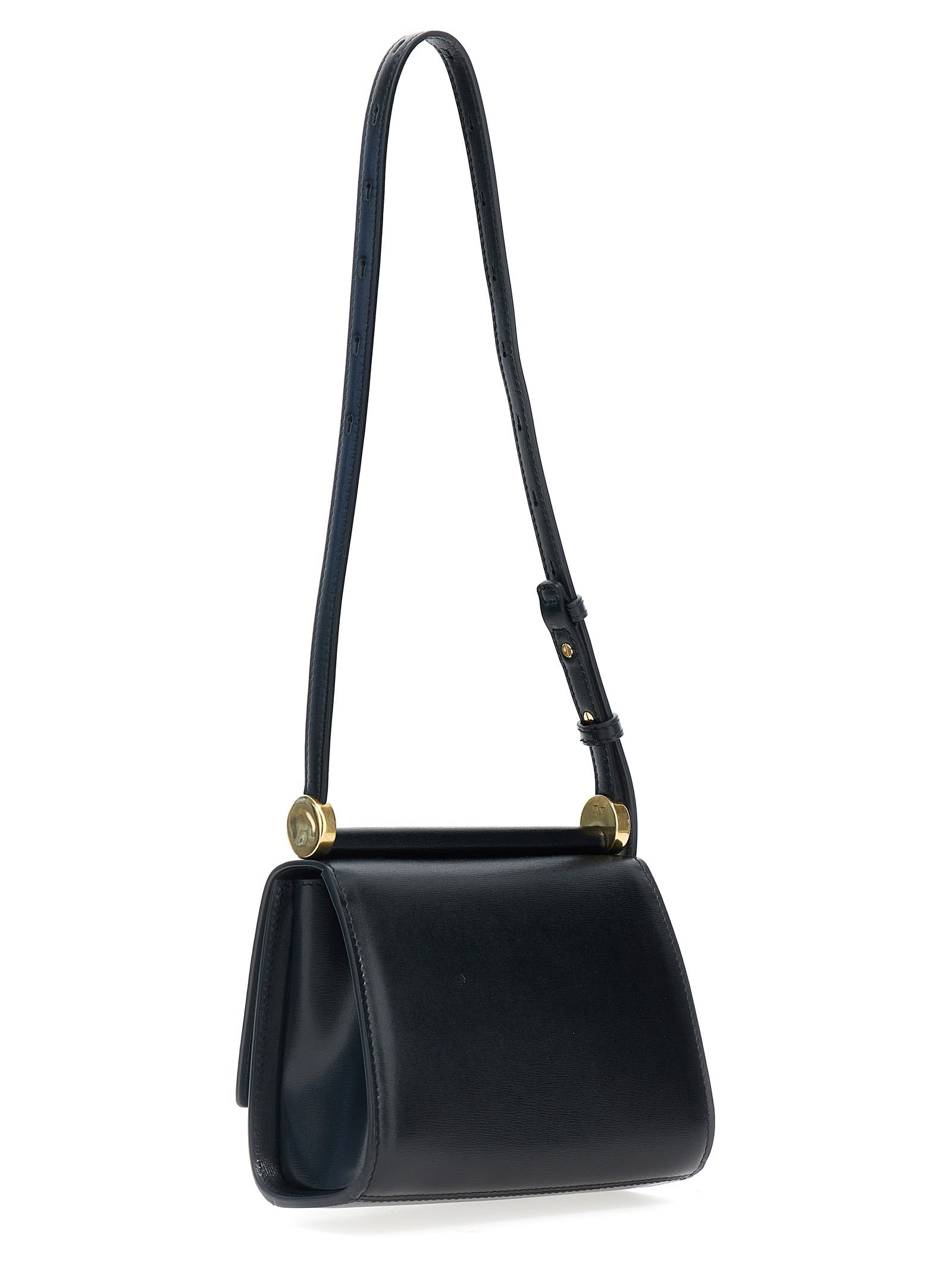 Shop Jil Sander Ghost Mini Shoulder Bag In Black