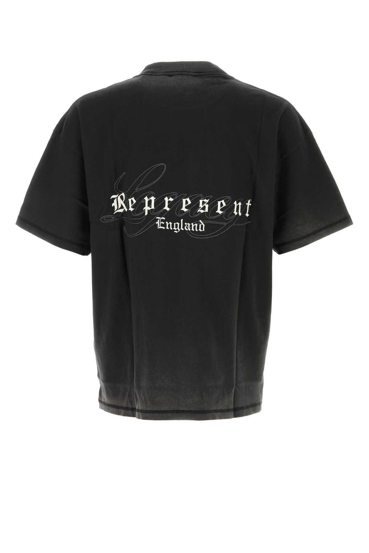 Represent England Legacy Oversized Cotton T-shirt In Black