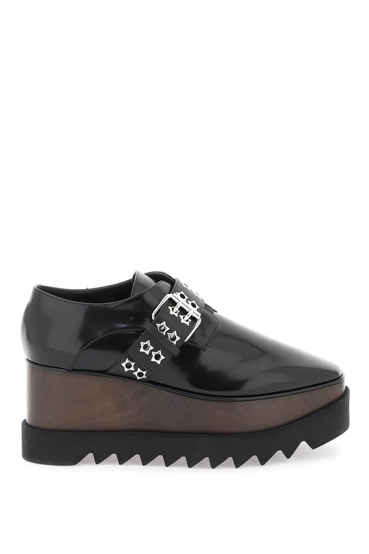 Stella Mccartney Platform Elyse Lace-up Shoes In Black (black)