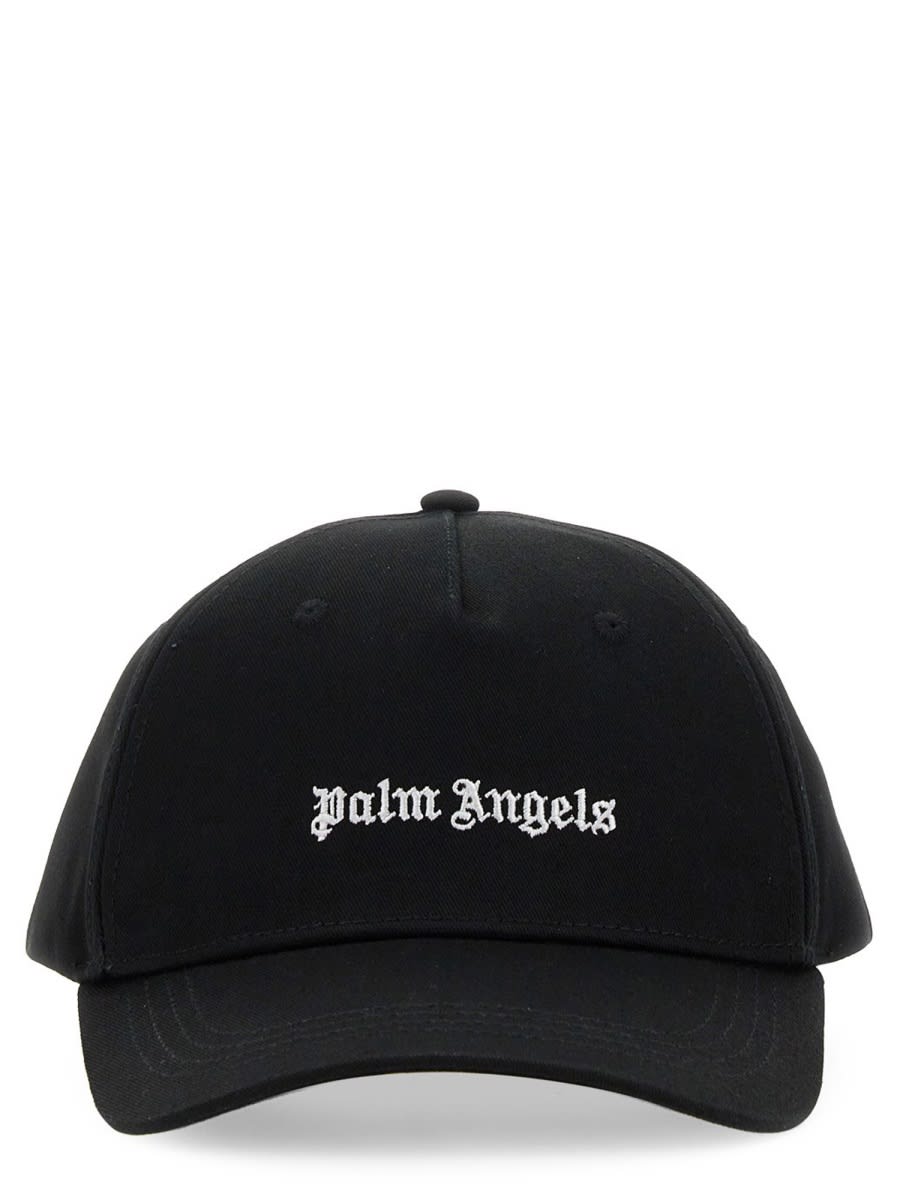 Palm Angels Baseball Hat With Logo In Black